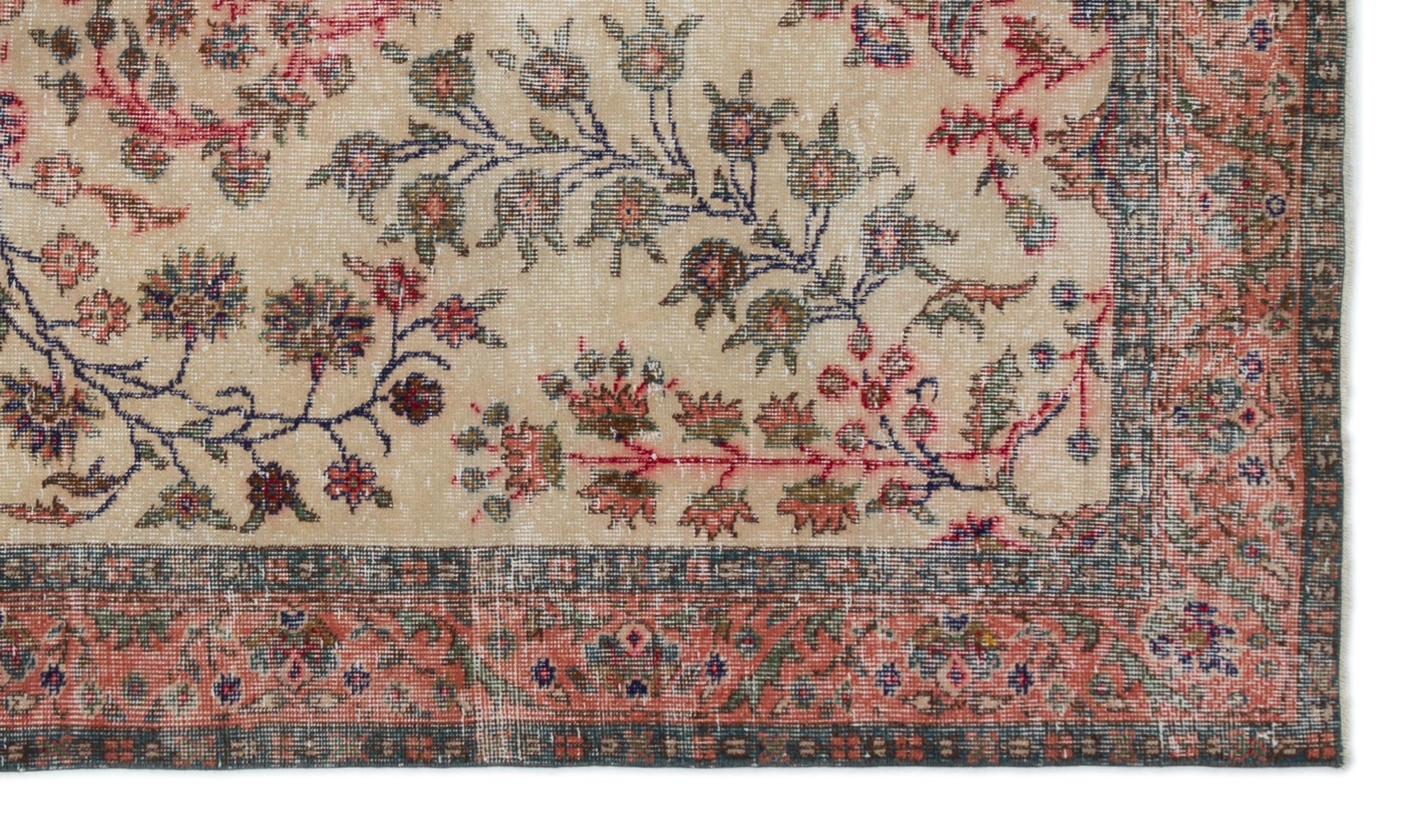 Naturel Over Dyed Vintage Rug 5'2'' x 9'2'' ft 158 x 280 cm