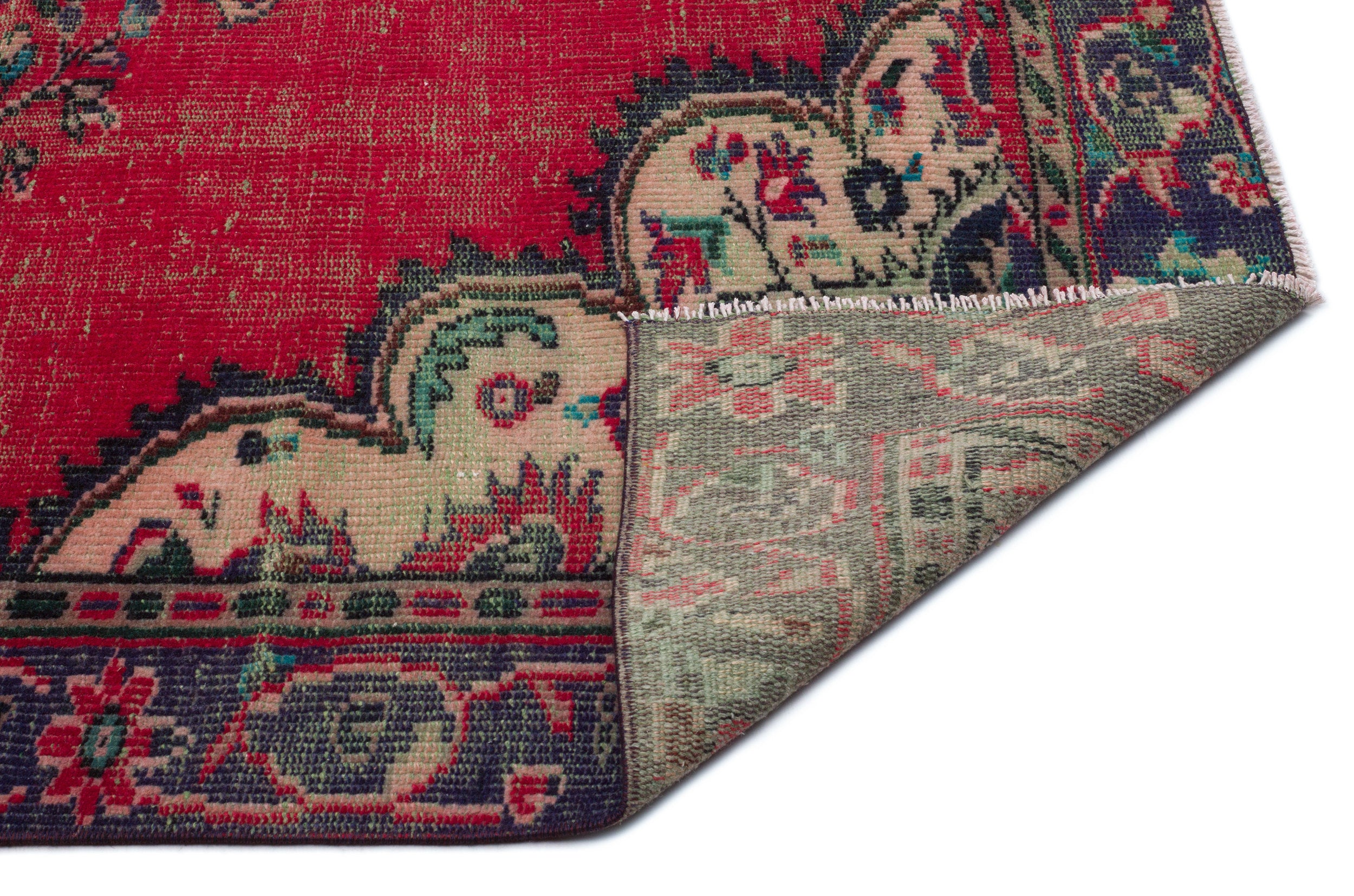 Naturel Over Dyed Vintage Rug 5'6'' x 8'2'' ft 168 x 250 cm