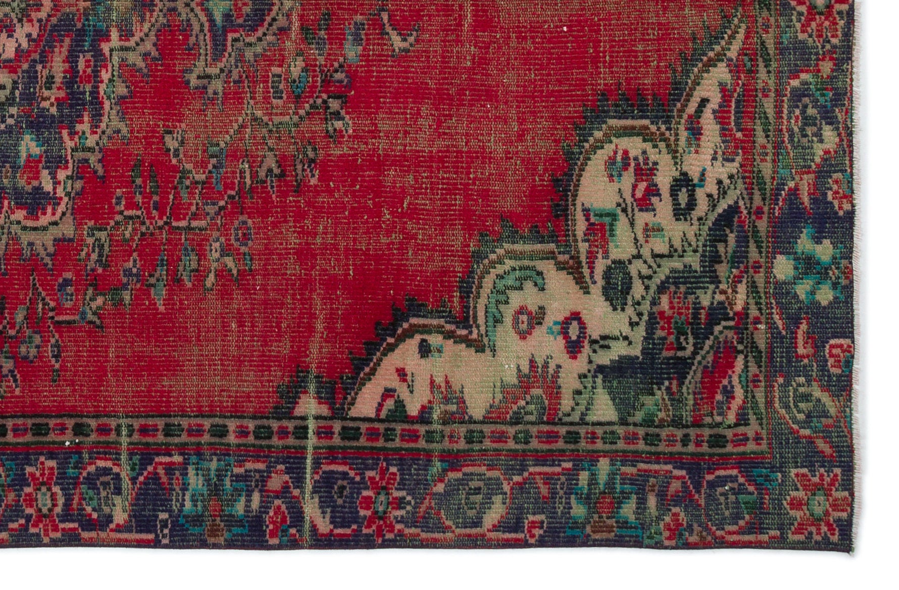 Naturel Over Dyed Vintage Rug 5'6'' x 8'2'' ft 168 x 250 cm