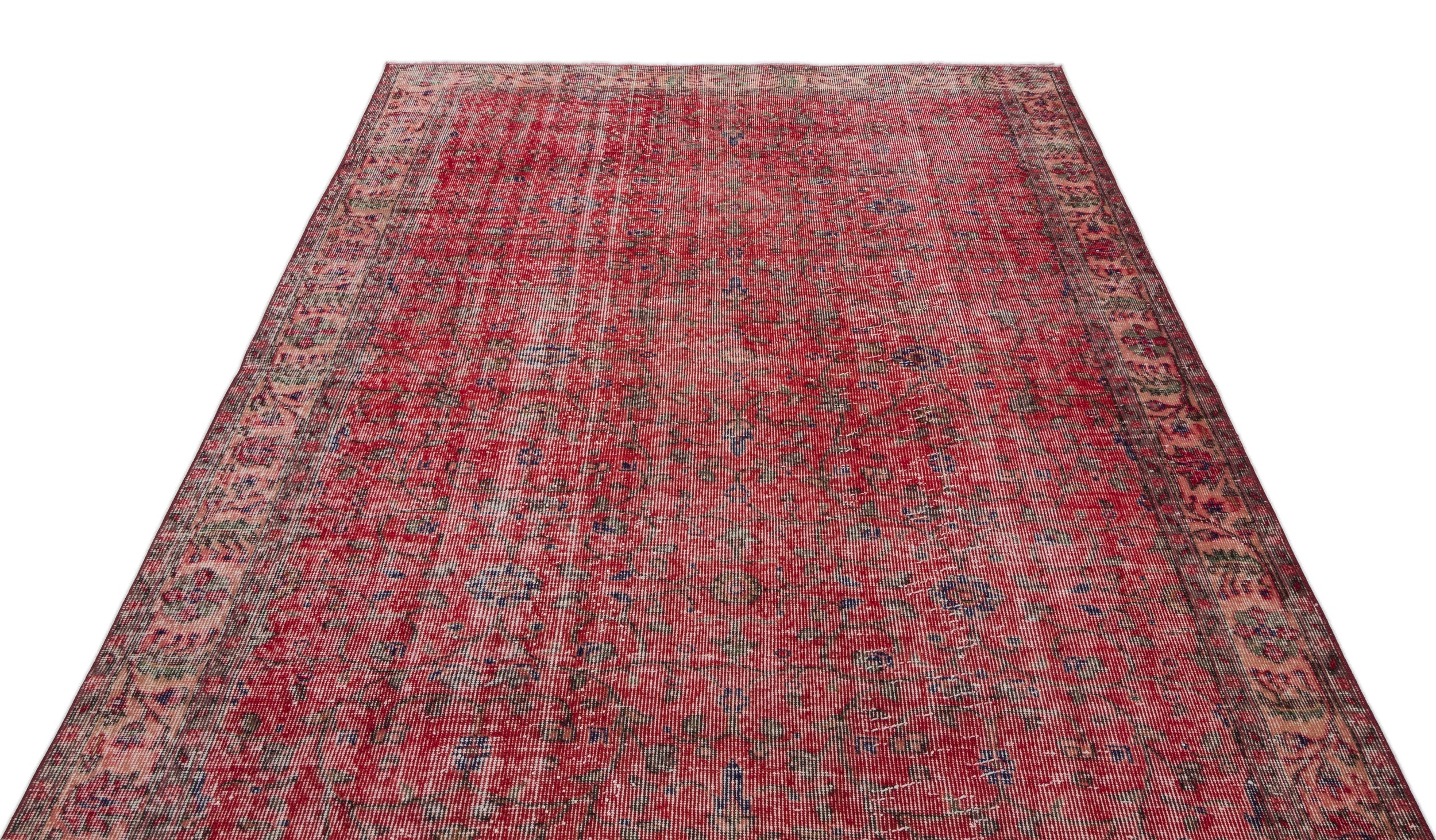 Naturel Over Dyed Vintage Rug 5'6'' x 8'8'' ft 168 x 264 cm