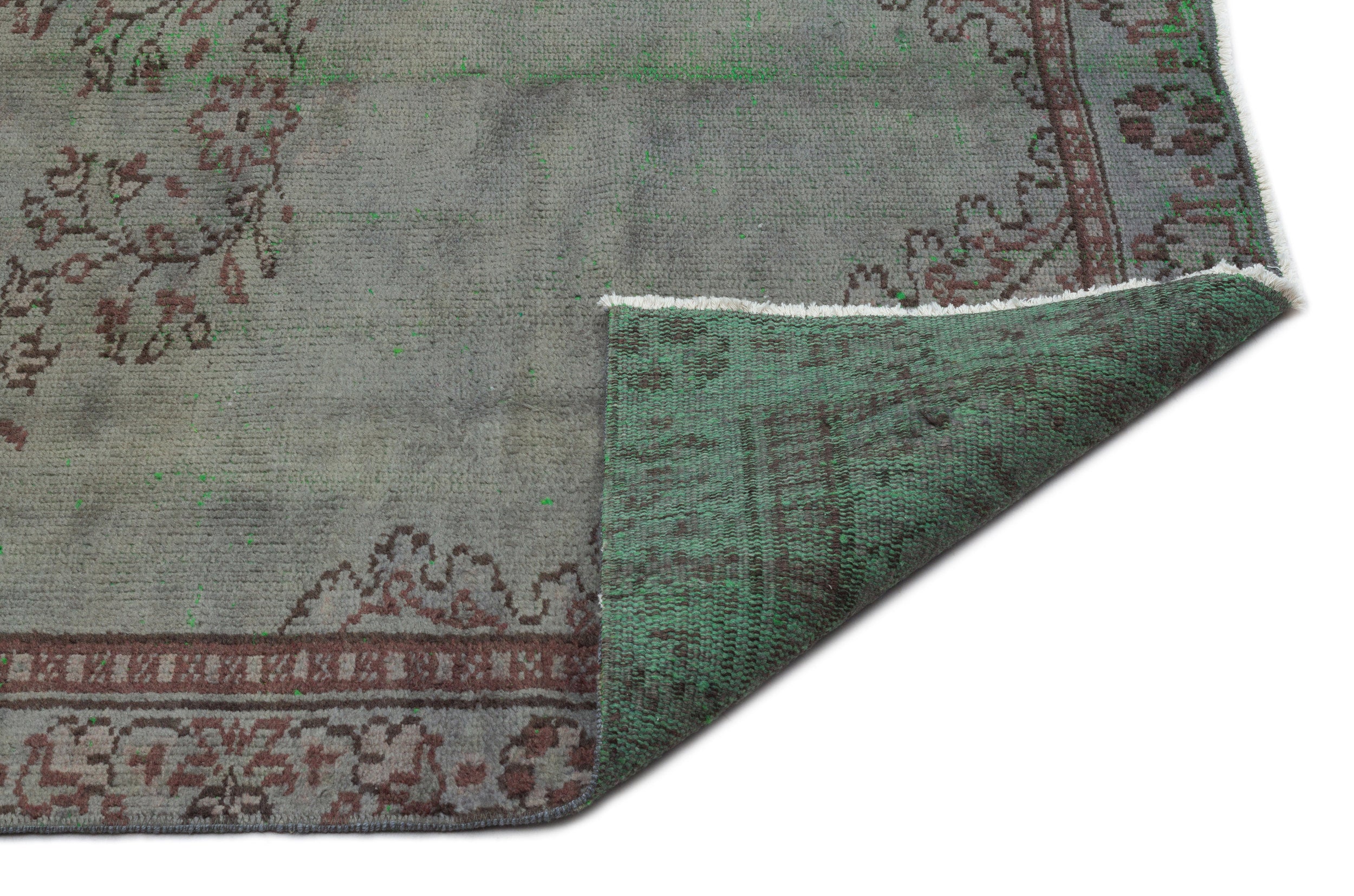 Naturel Over Dyed Vintage Rug 4'8'' x 8'2'' ft 143 x 248 cm