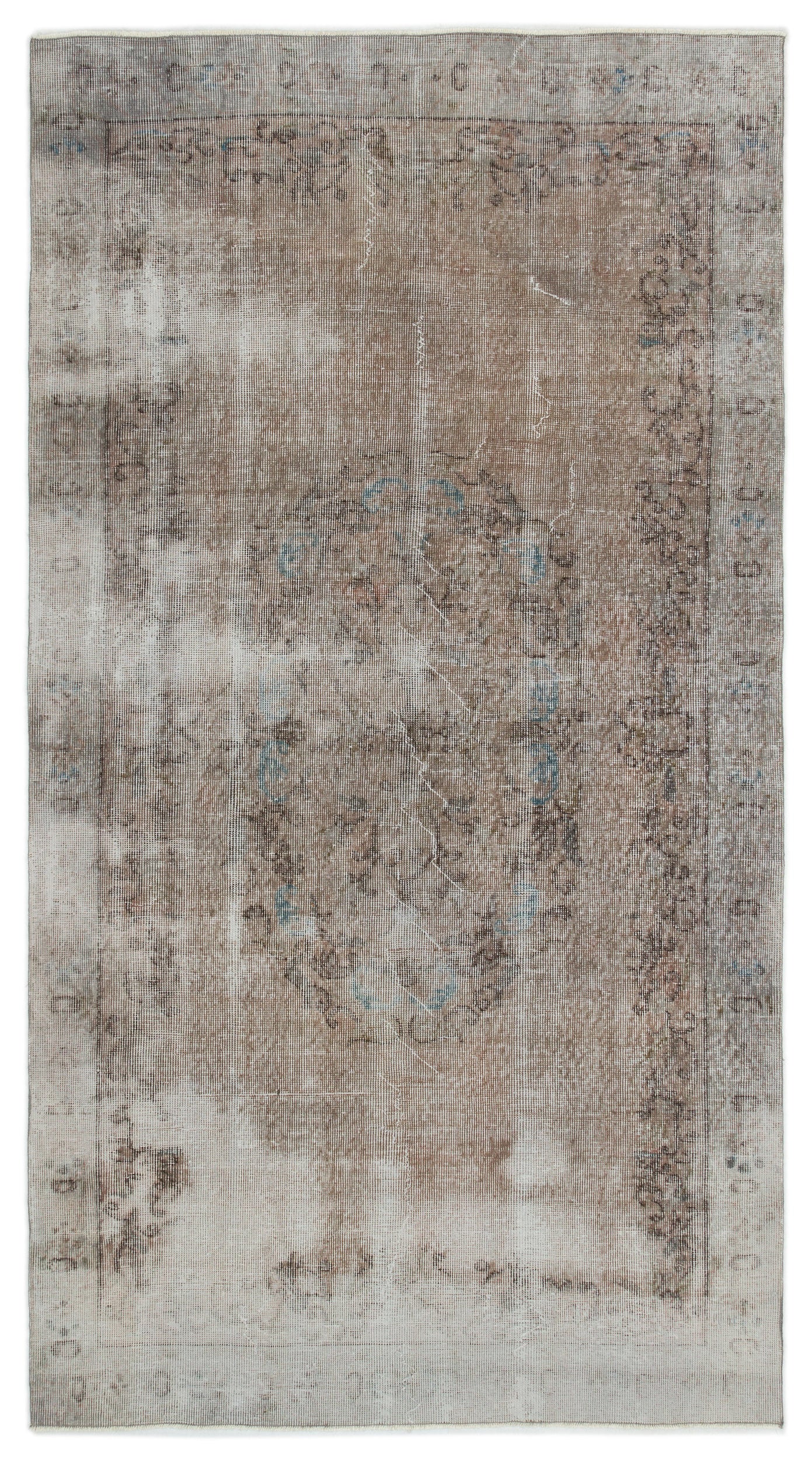 Naturel Over Dyed Vintage Rug 4'8'' x 8'6'' ft 141 x 260 cm
