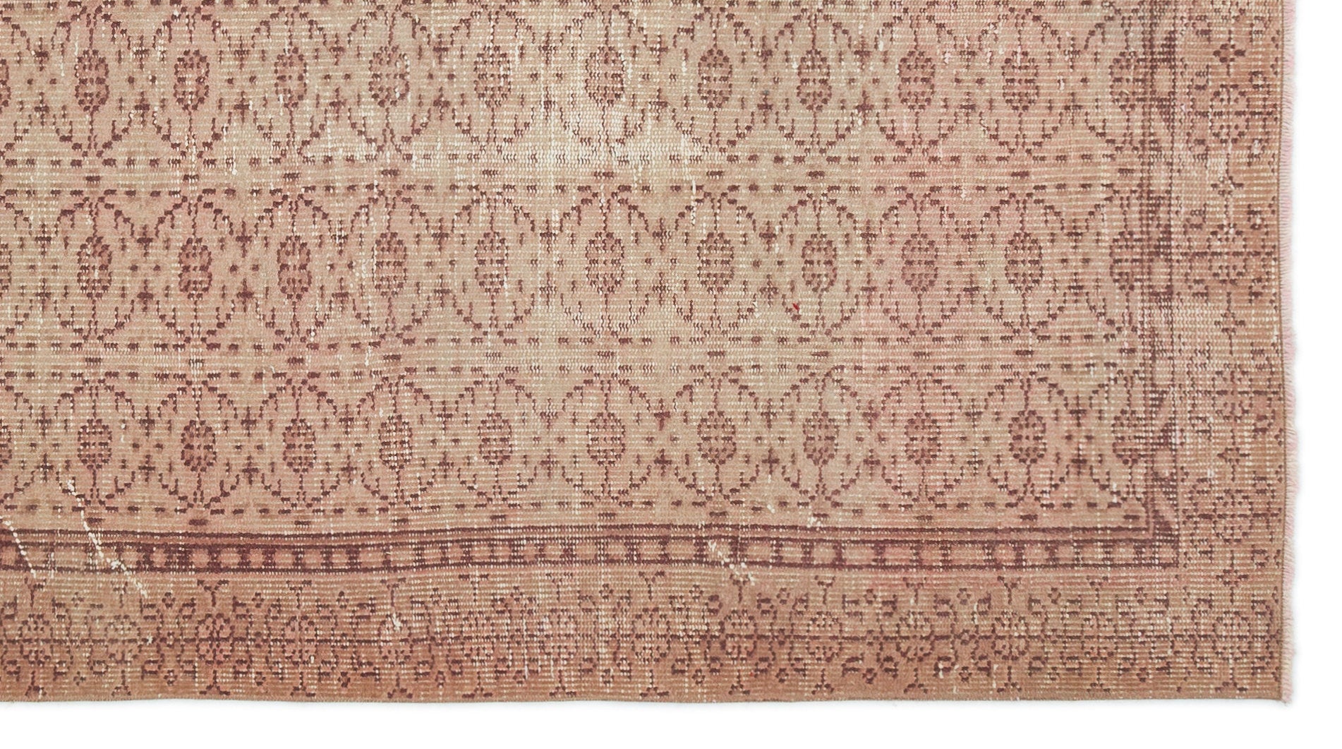 Beige Over Dyed Vintage Rug 4'10'' x 8'8'' ft 148 x 263 cm