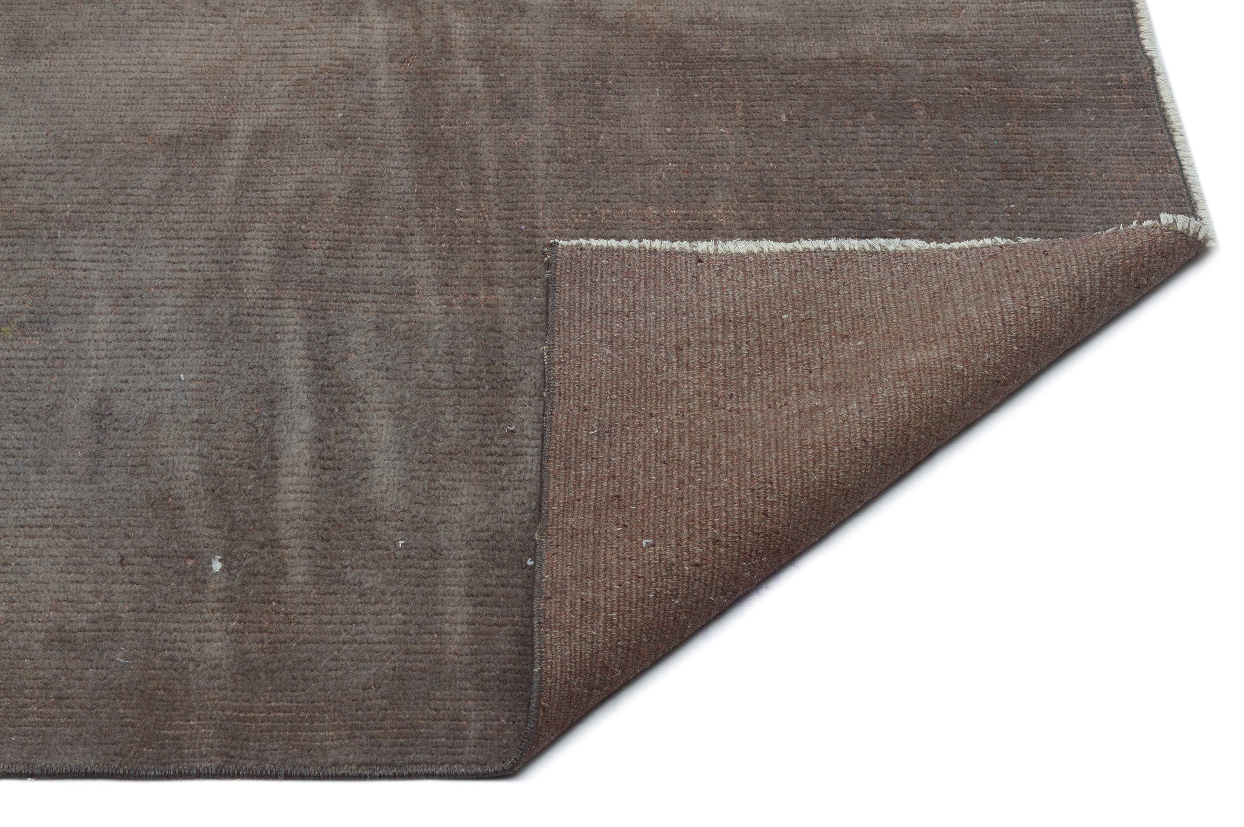 Gray Over Dyed Vintage Rug 5'5'' x 7'8'' ft 165 x 233 cm