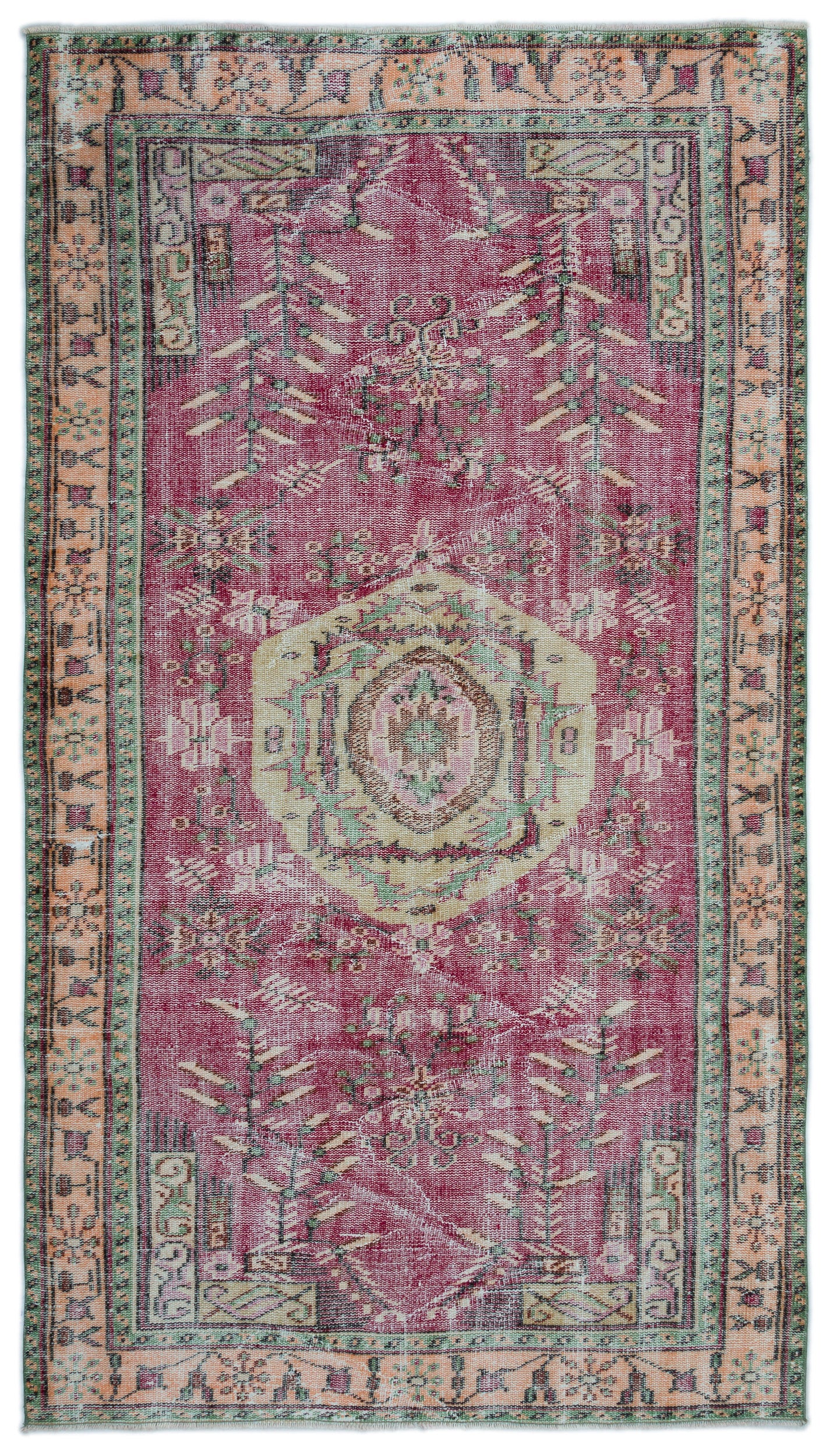 Naturel Over Dyed Vintage Rug 4'10'' x 8'7'' ft 148 x 262 cm