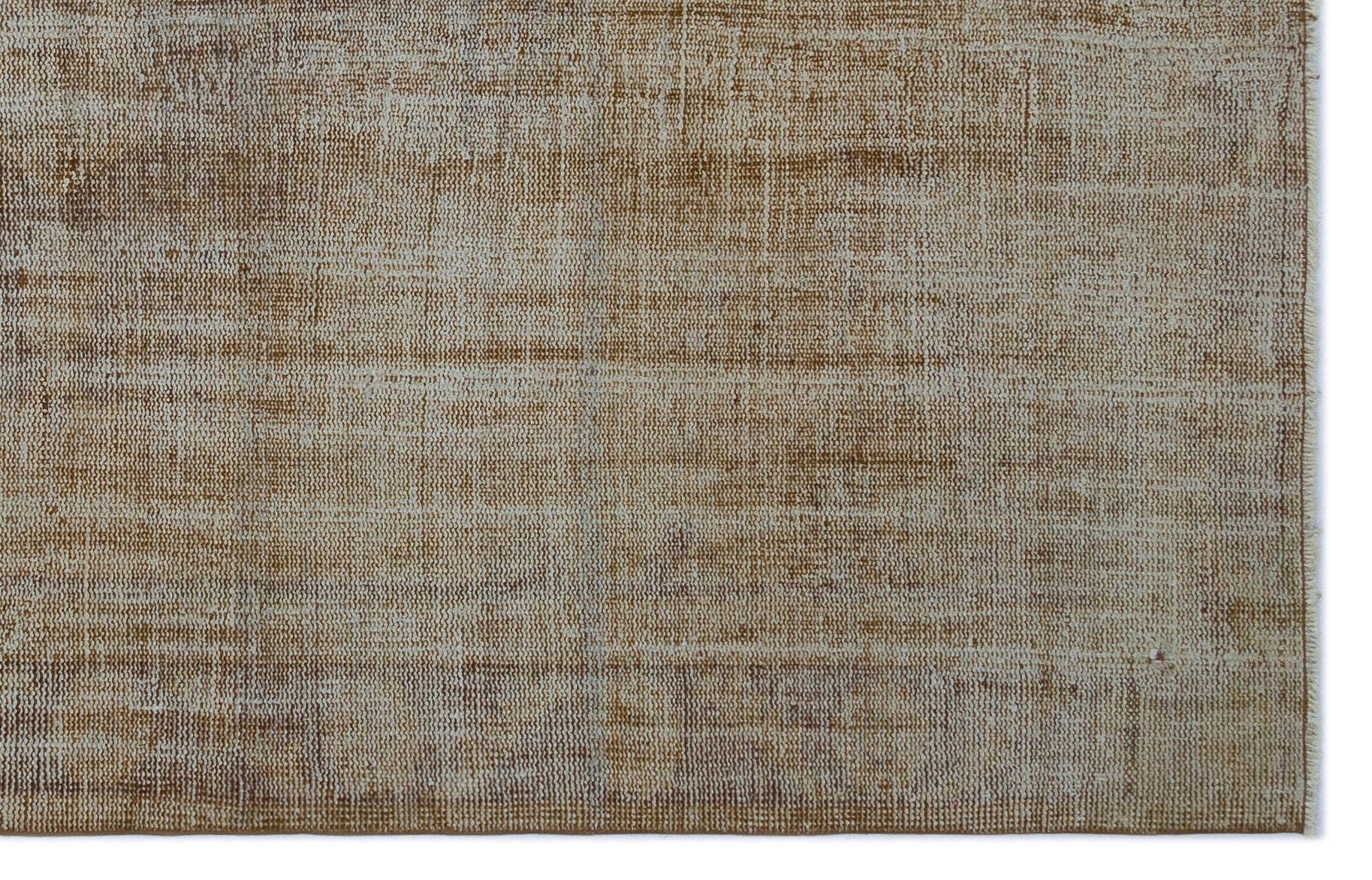 Brown Over Dyed Vintage Rug 5'5'' x 8'7'' ft 165 x 262 cm