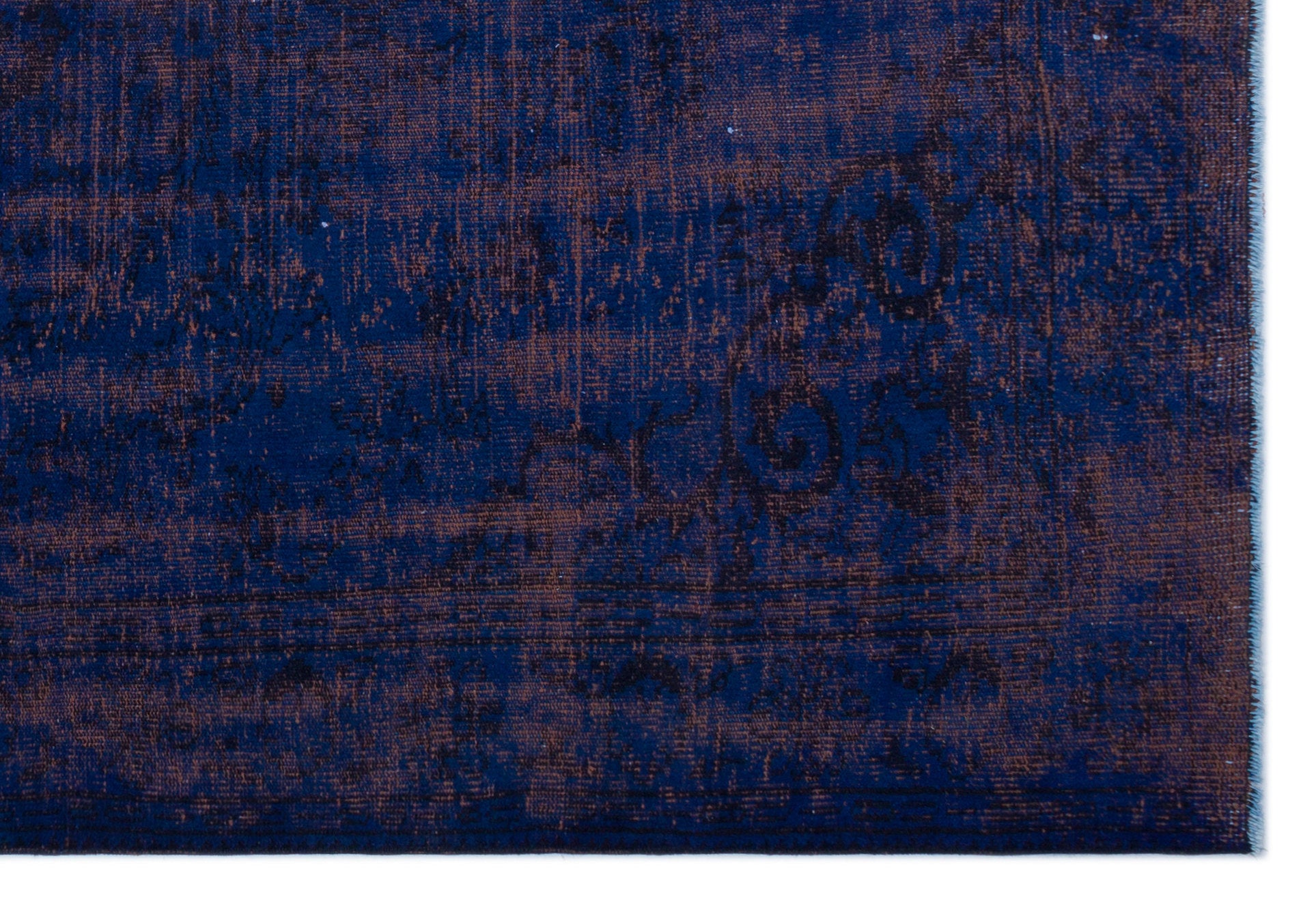 Black Over Dyed Vintage Rug 6'3'' x 8'10'' ft 191 x 270 cm