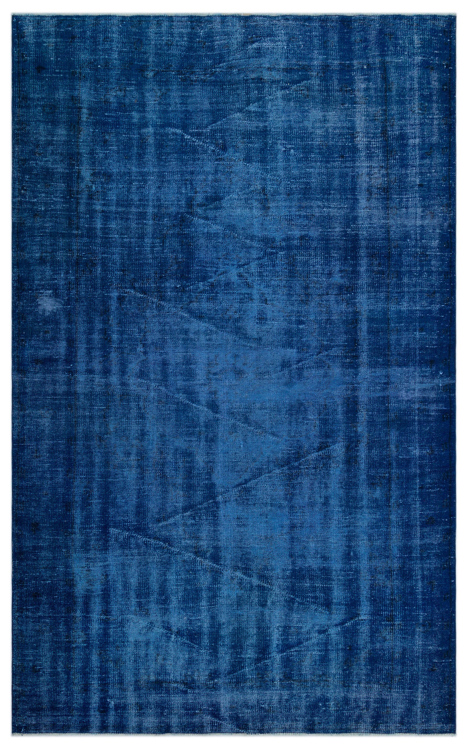 Blue Over Dyed Vintage Rug 6'1'' x 10'2'' ft 186 x 310 cm