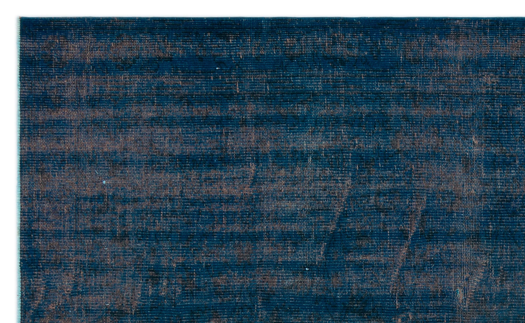 Blue Over Dyed Vintage Rug 5'3'' x 8'8'' ft 159 x 265 cm