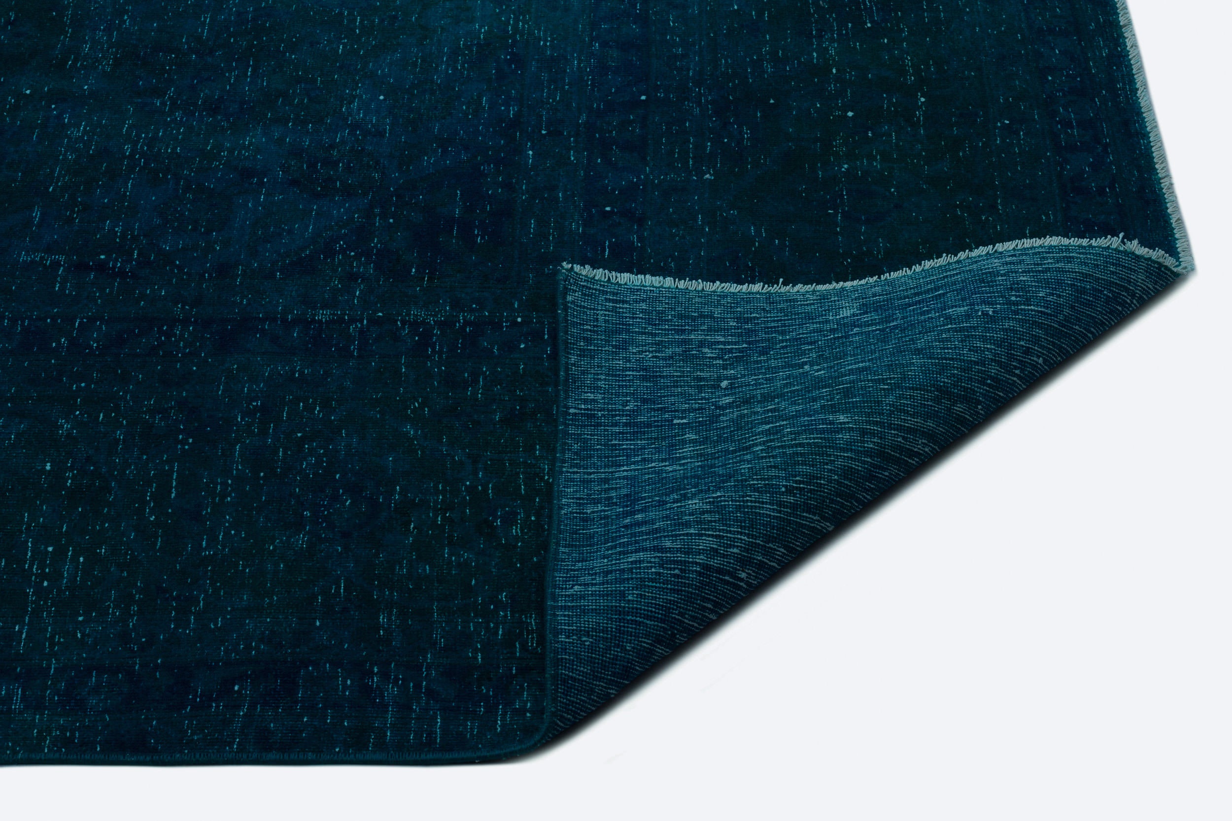 Turquoise Over Dyed Vintage XLarge Rug 7'10'' x 12'2'' ft 238 x 370 cm