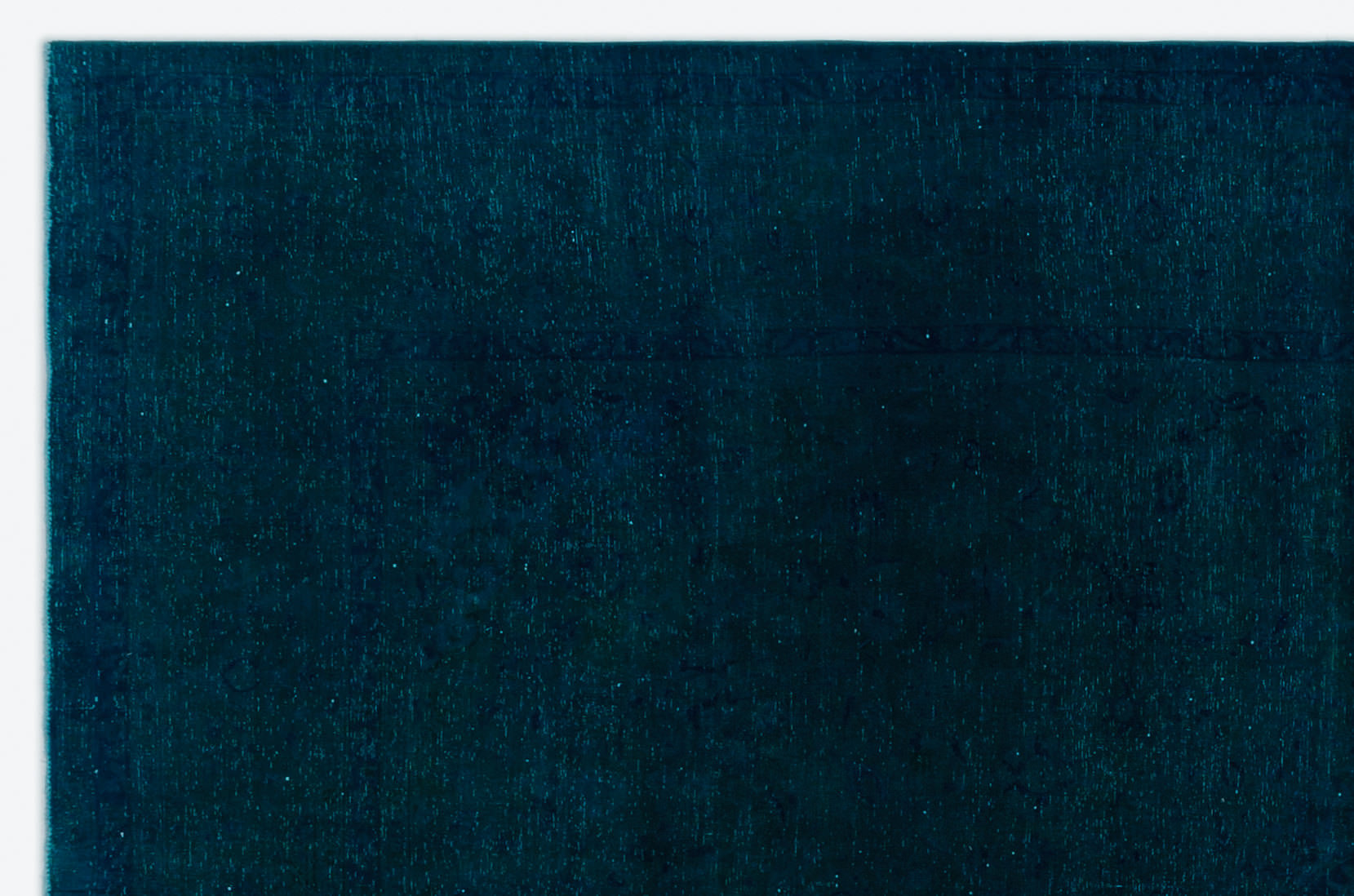 Turquoise Over Dyed Vintage XLarge Rug 7'10'' x 12'2'' ft 238 x 370 cm