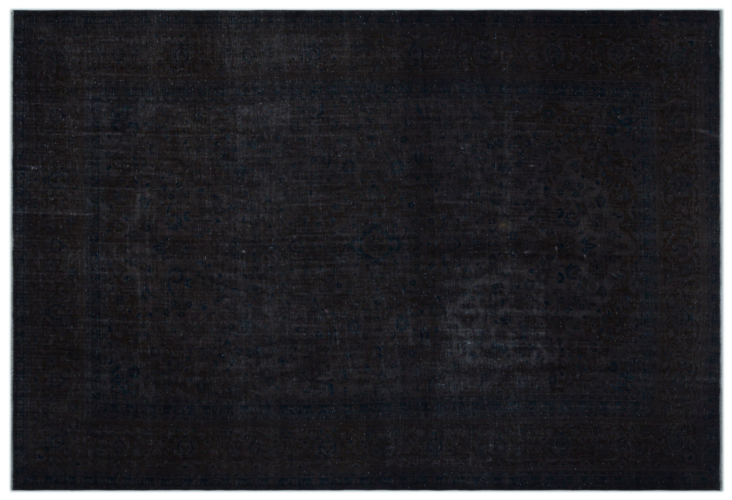 Gray Over Dyed Vintage XLarge Rug 9'1'' x 13'3'' ft 277 x 405 cm