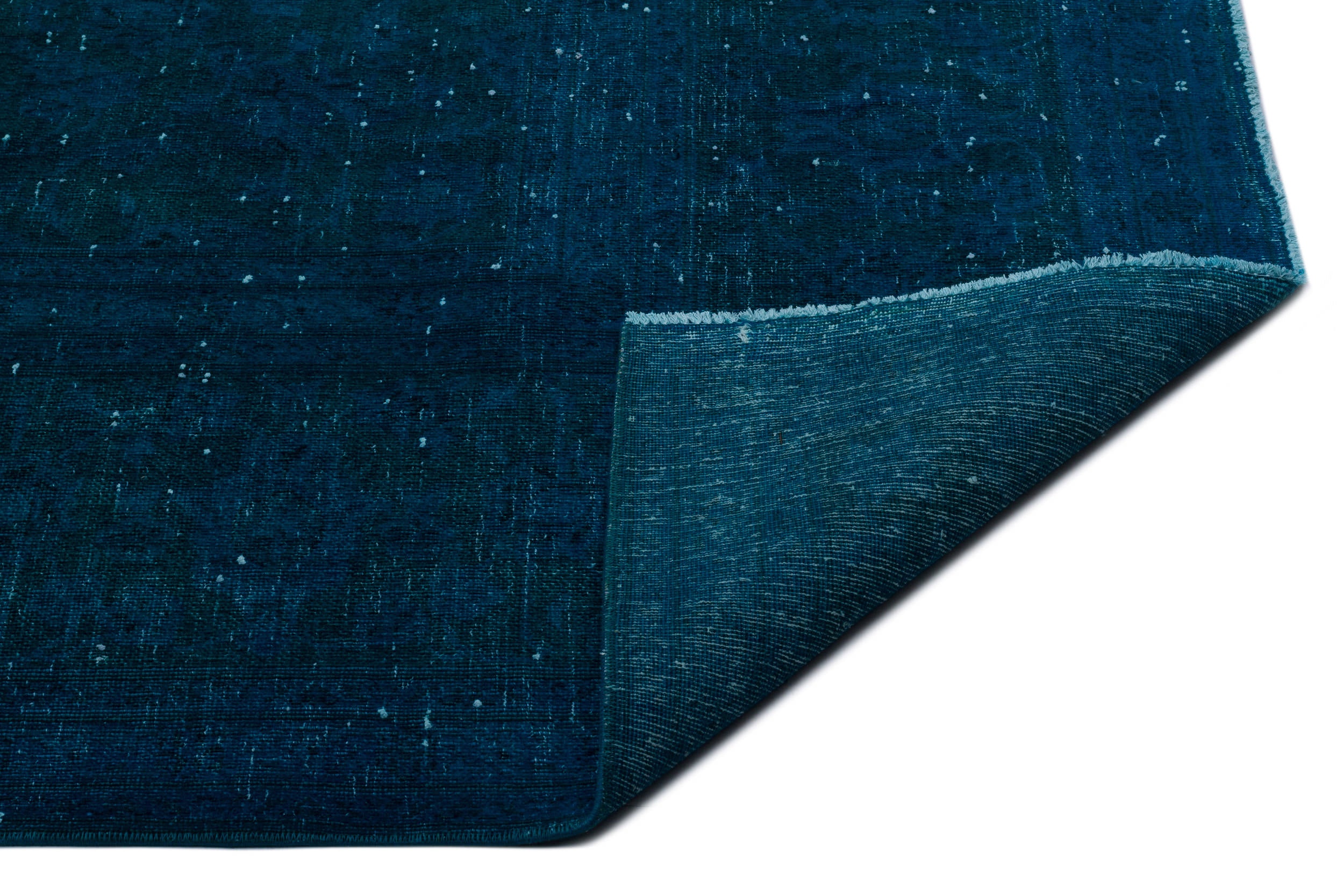 Turquoise Over Dyed Vintage XLarge Rug 9'0'' x 12'4'' ft 275 x 377 cm
