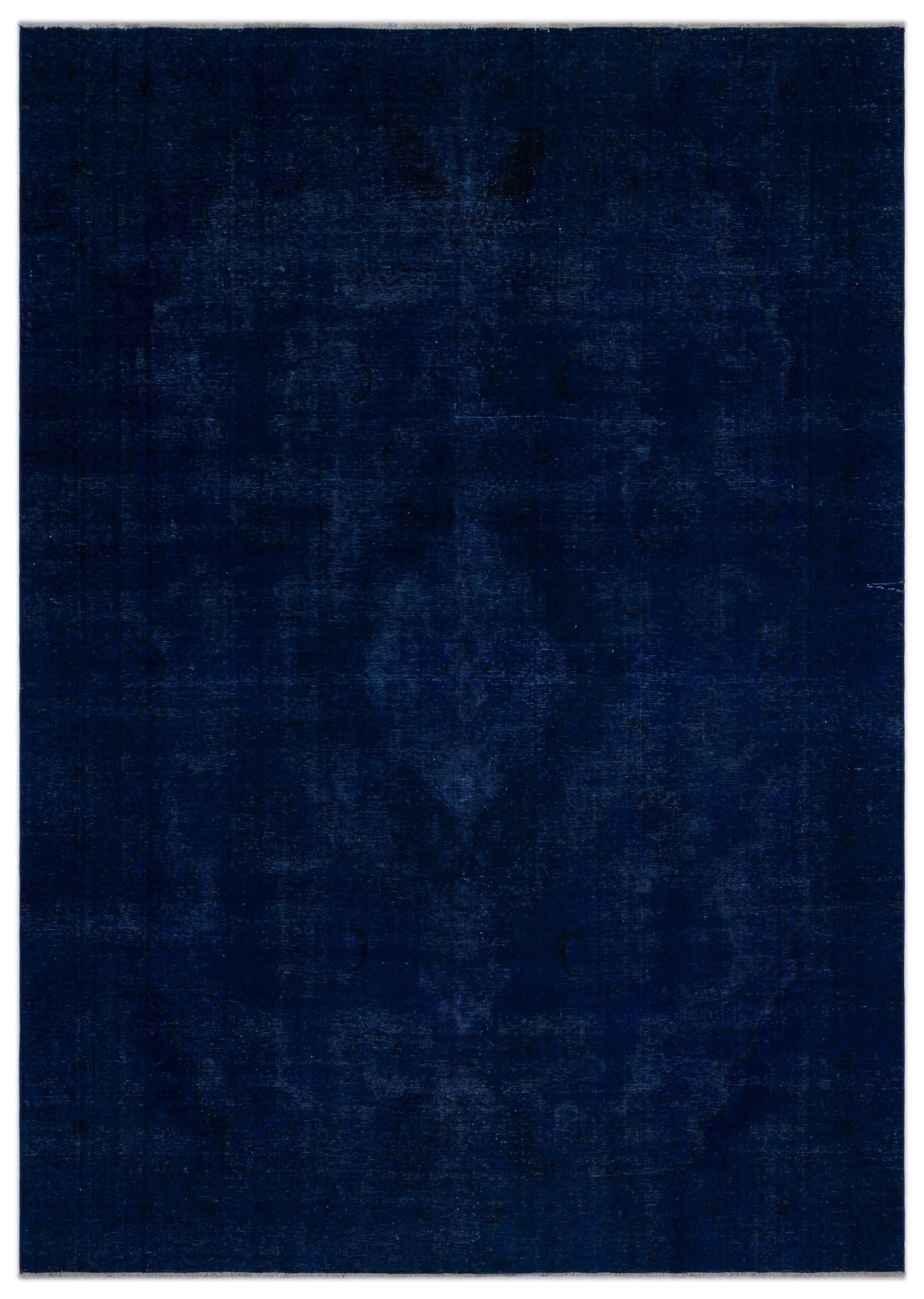 Blue Over Dyed Vintage XLarge Rug 8'10'' x 12'7'' ft 270 x 383 cm