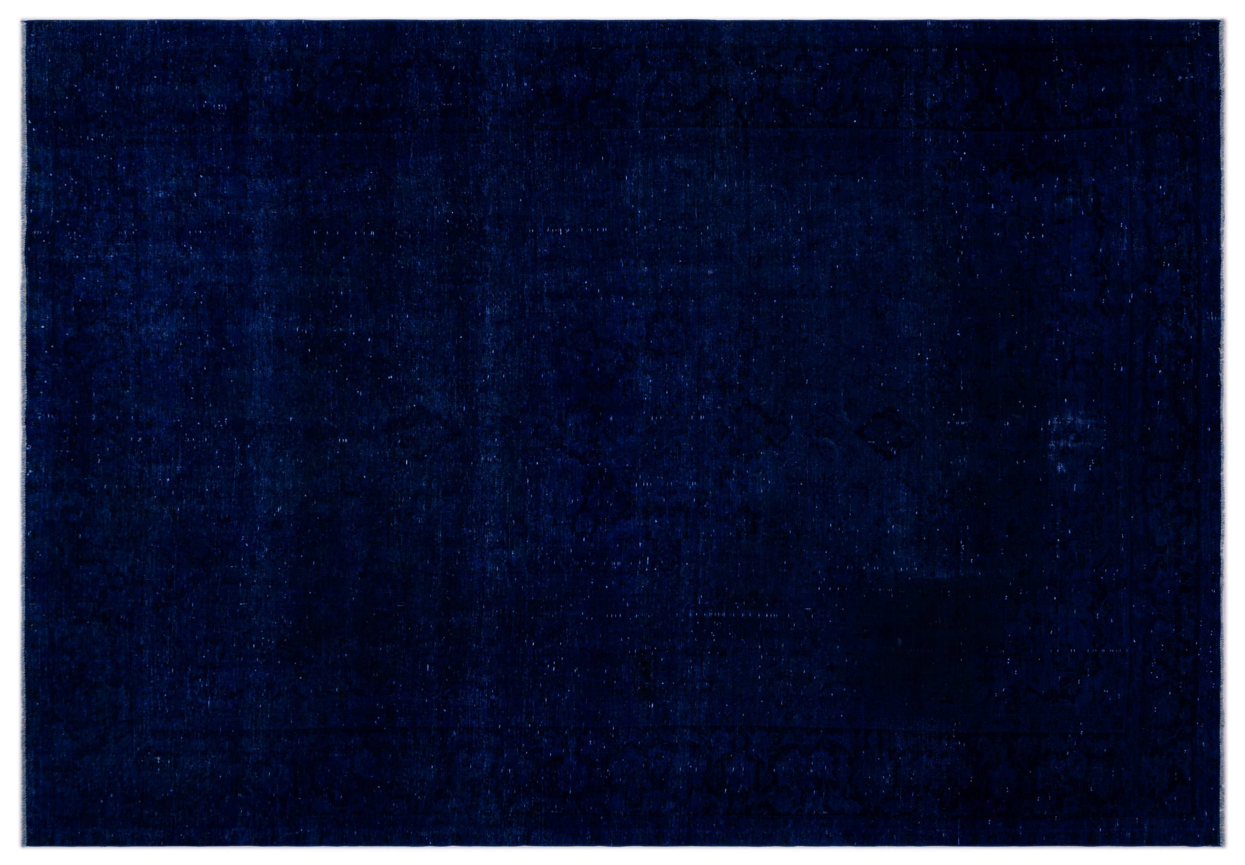 Blue Over Dyed Vintage XLarge Rug 8'9'' x 12'10'' ft 267 x 390 cm