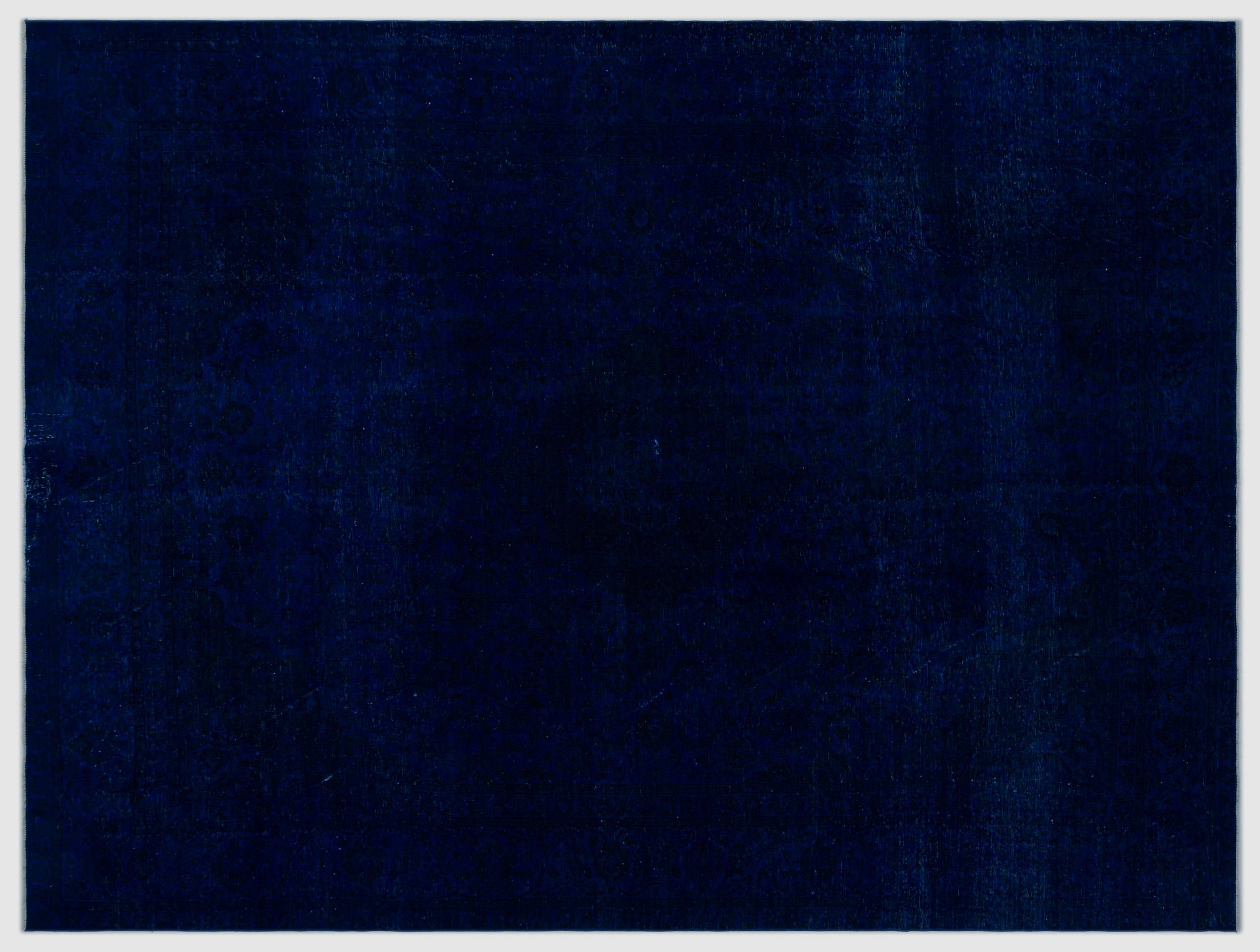 Blue Over Dyed Vintage XLarge Rug 9'3'' x 12'2'' ft 283 x 371 cm