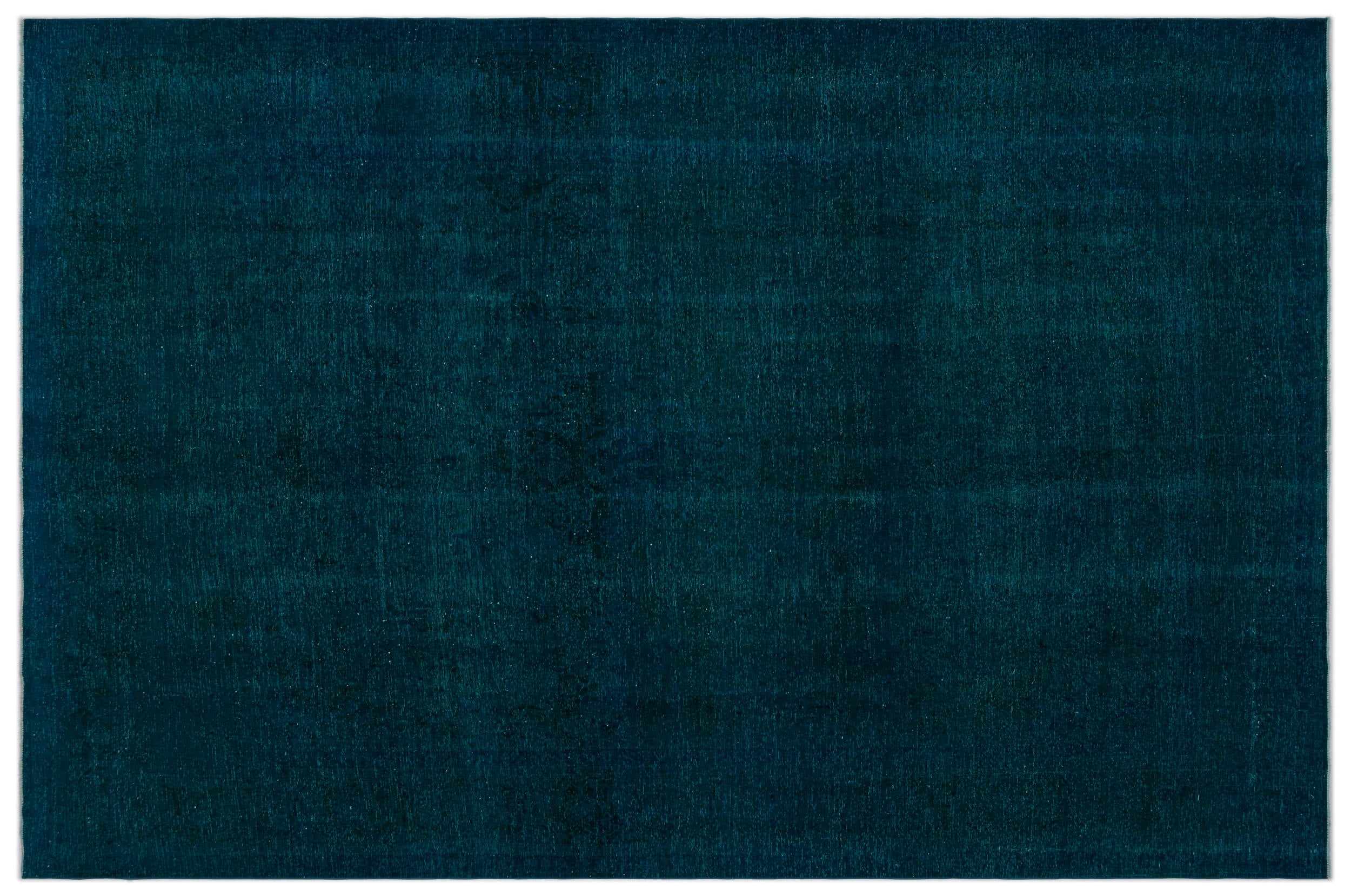 Turquoise Over Dyed Vintage XLarge Rug 9'2'' x 13'9'' ft 279 x 420 cm