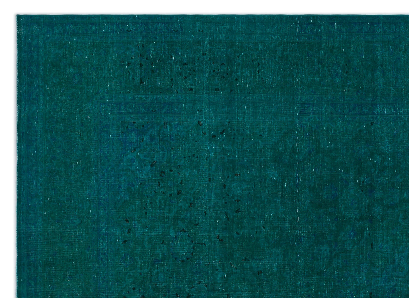 Turquoise Over Dyed Vintage XLarge Rug 9'0'' x 12'6'' ft 275 x 380 cm
