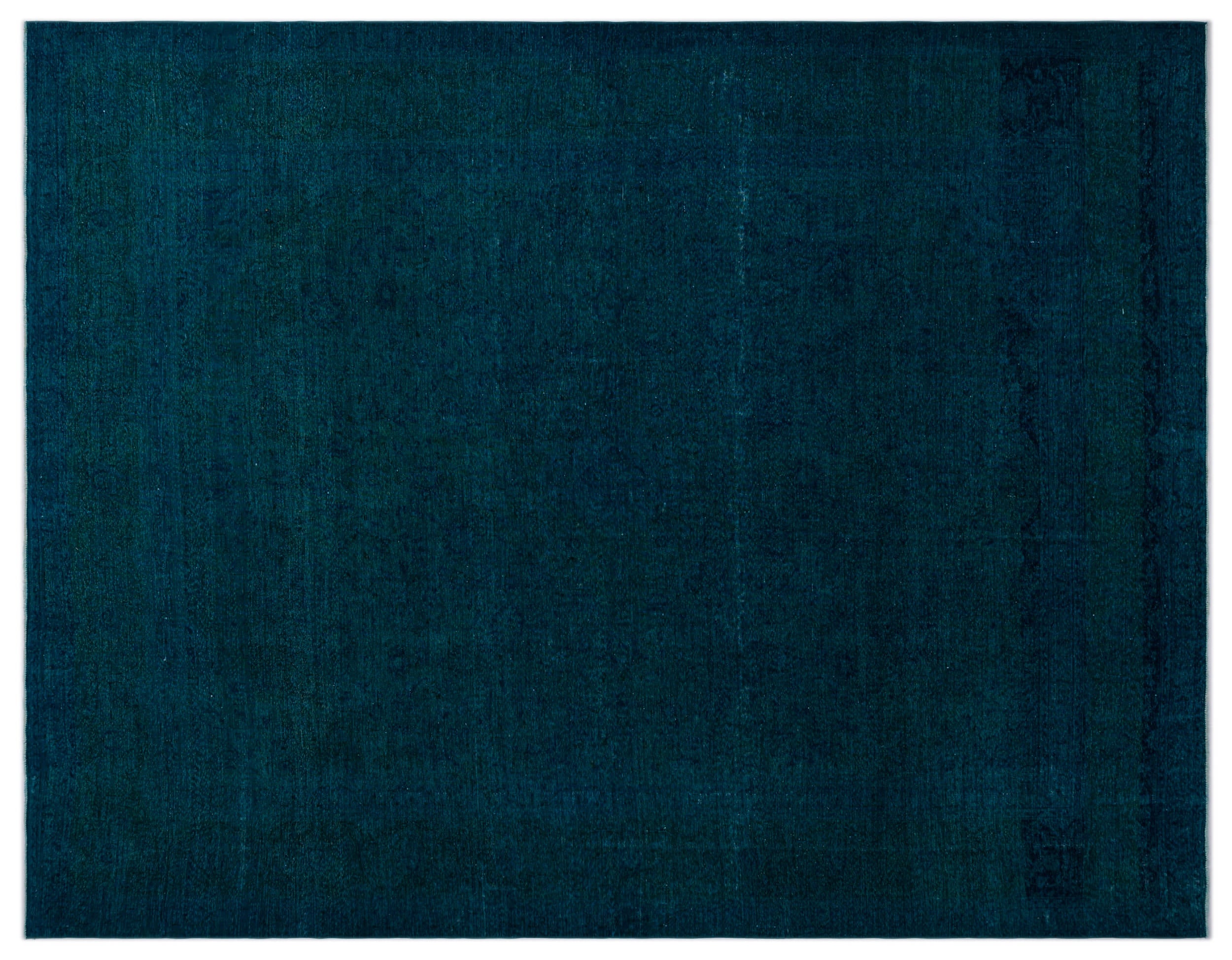 Turquoise Over Dyed Vintage XLarge Rug 9'8'' x 12'10'' ft 295 x 390 cm
