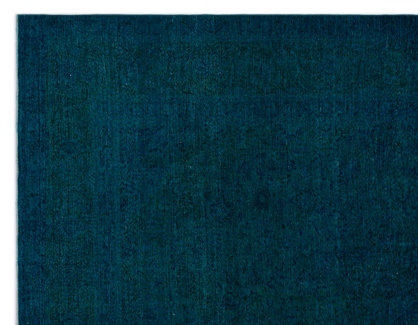 Turquoise Over Dyed Vintage XLarge Rug 9'8'' x 12'10'' ft 295 x 390 cm