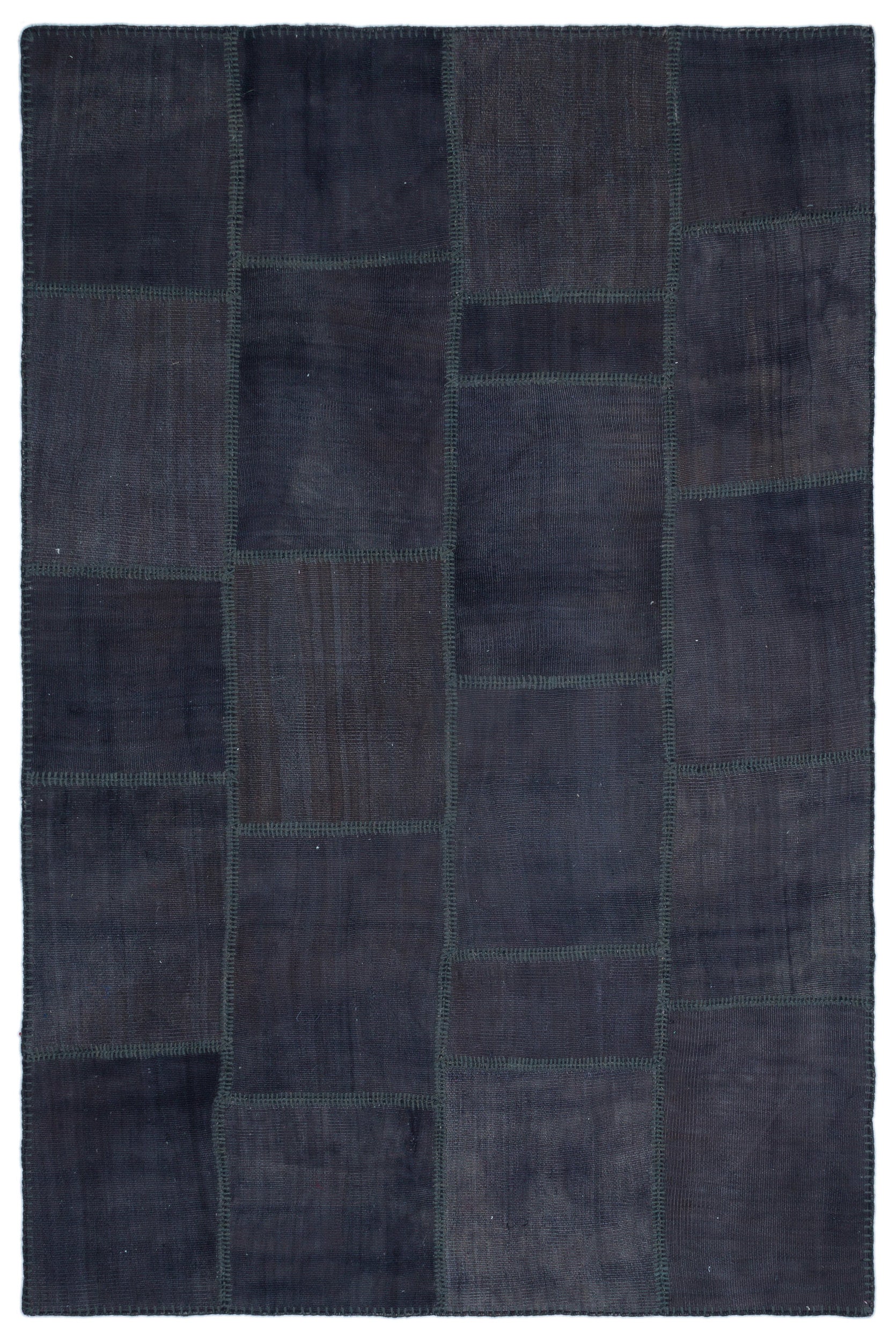 Mixed Over Dyed Kilim Patchwork Unique Rug 5'1'' x 7'8'' ft 155 x 234 cm