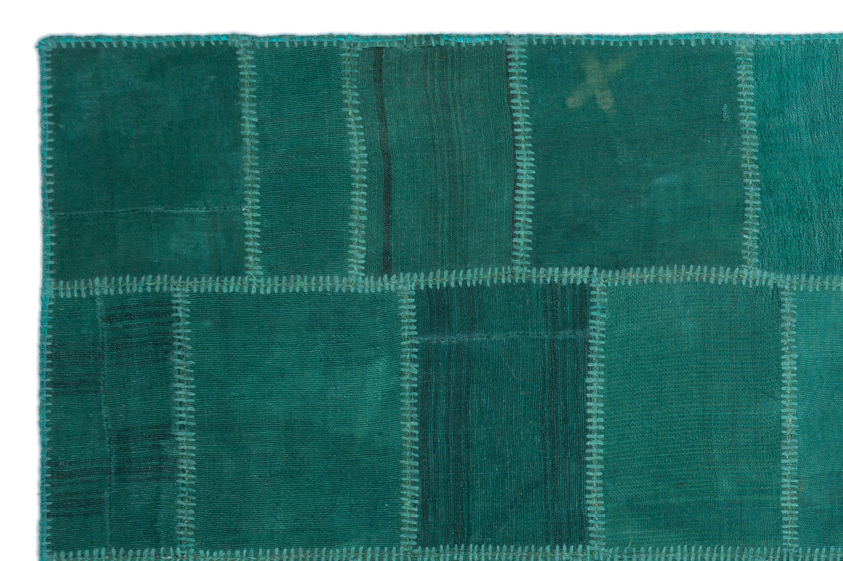 Mixed Over Dyed Kilim Patchwork Unique Rug 4'12'' x 7'7'' ft 152 x 231 cm