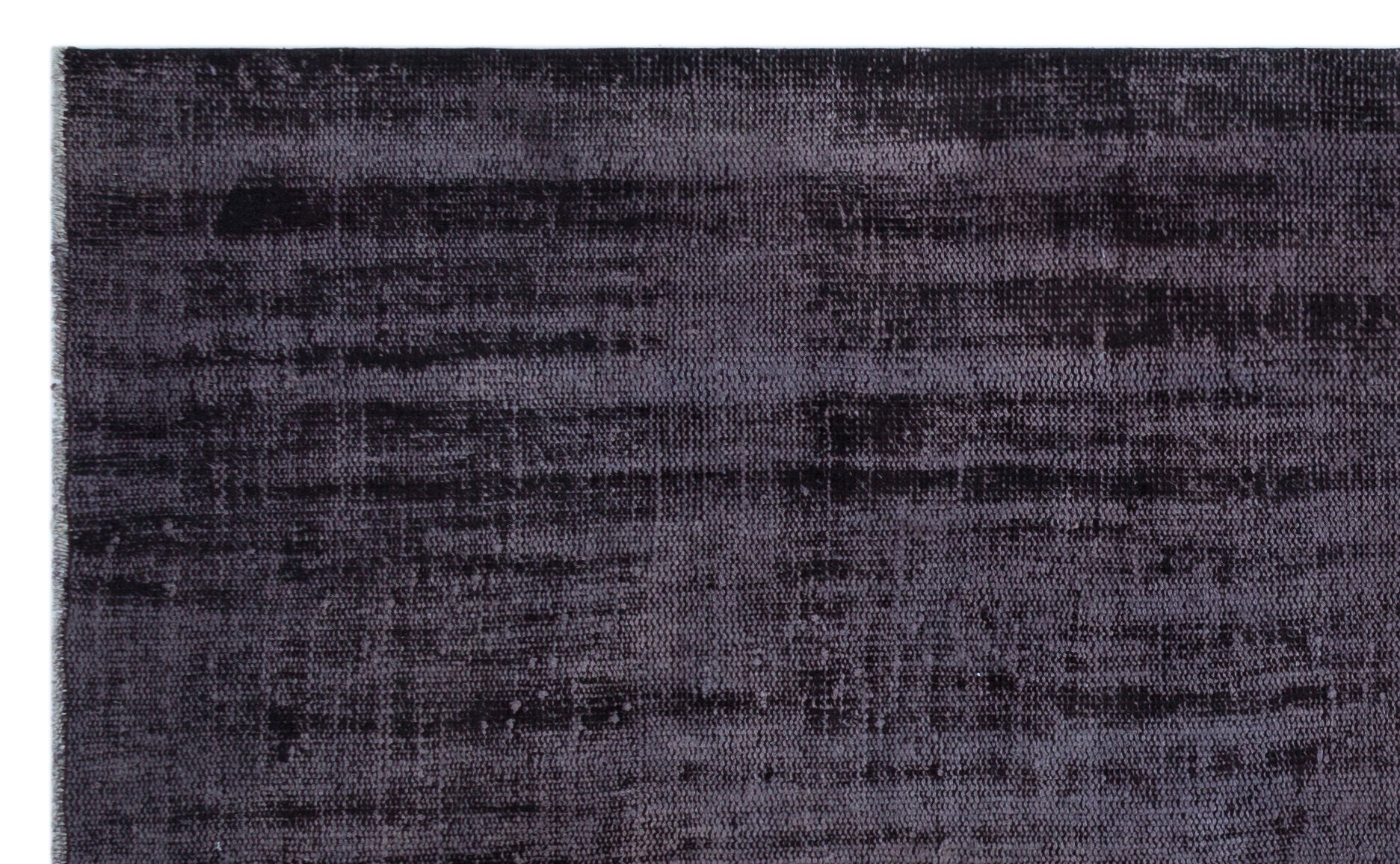 Black Over Dyed Vintage Rug 5'3'' x 8'7'' ft 161 x 261 cm