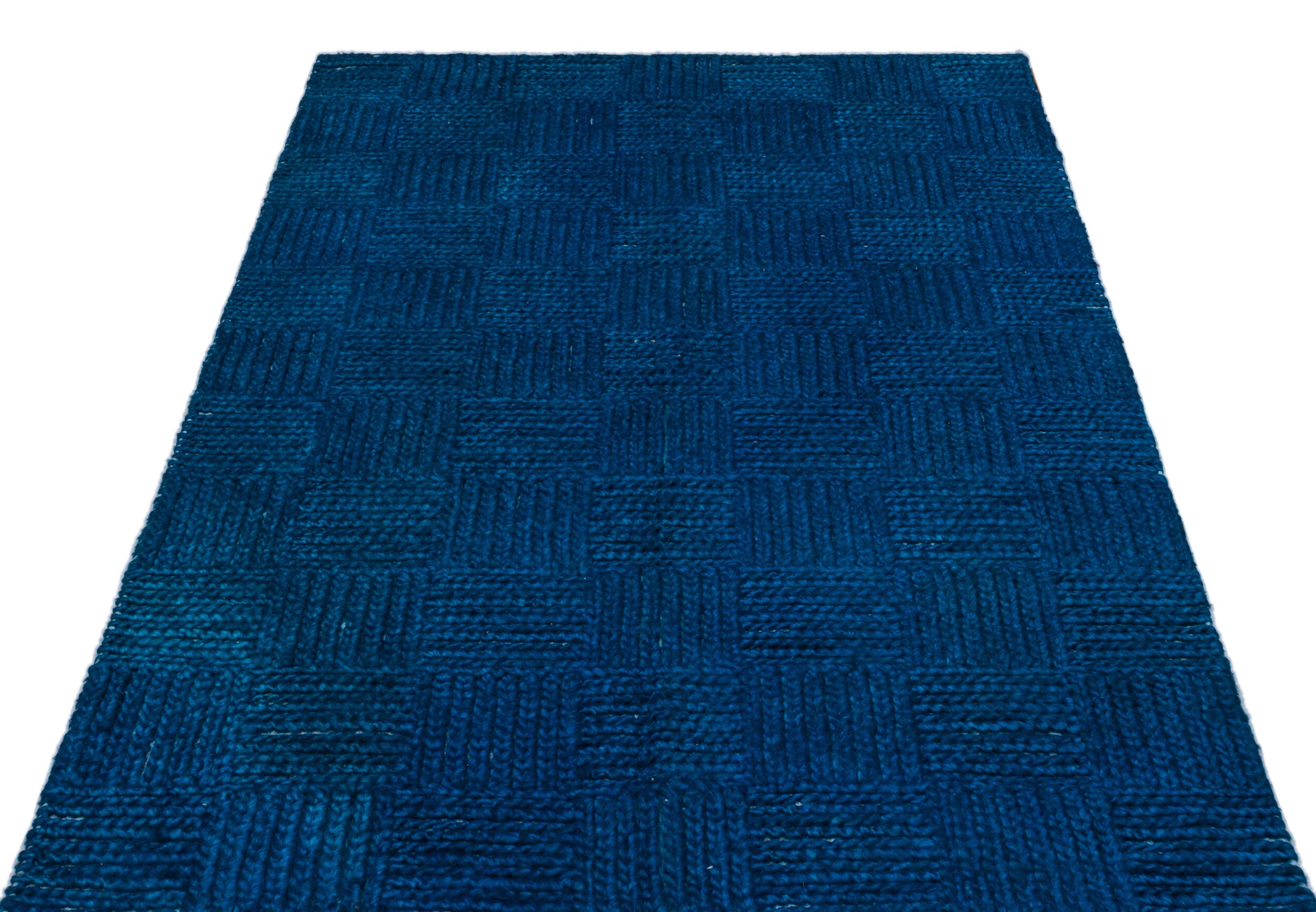 Striped Over Dyed Kilim Rug 4'0'' x 6'4'' ft 122 x 193 cm