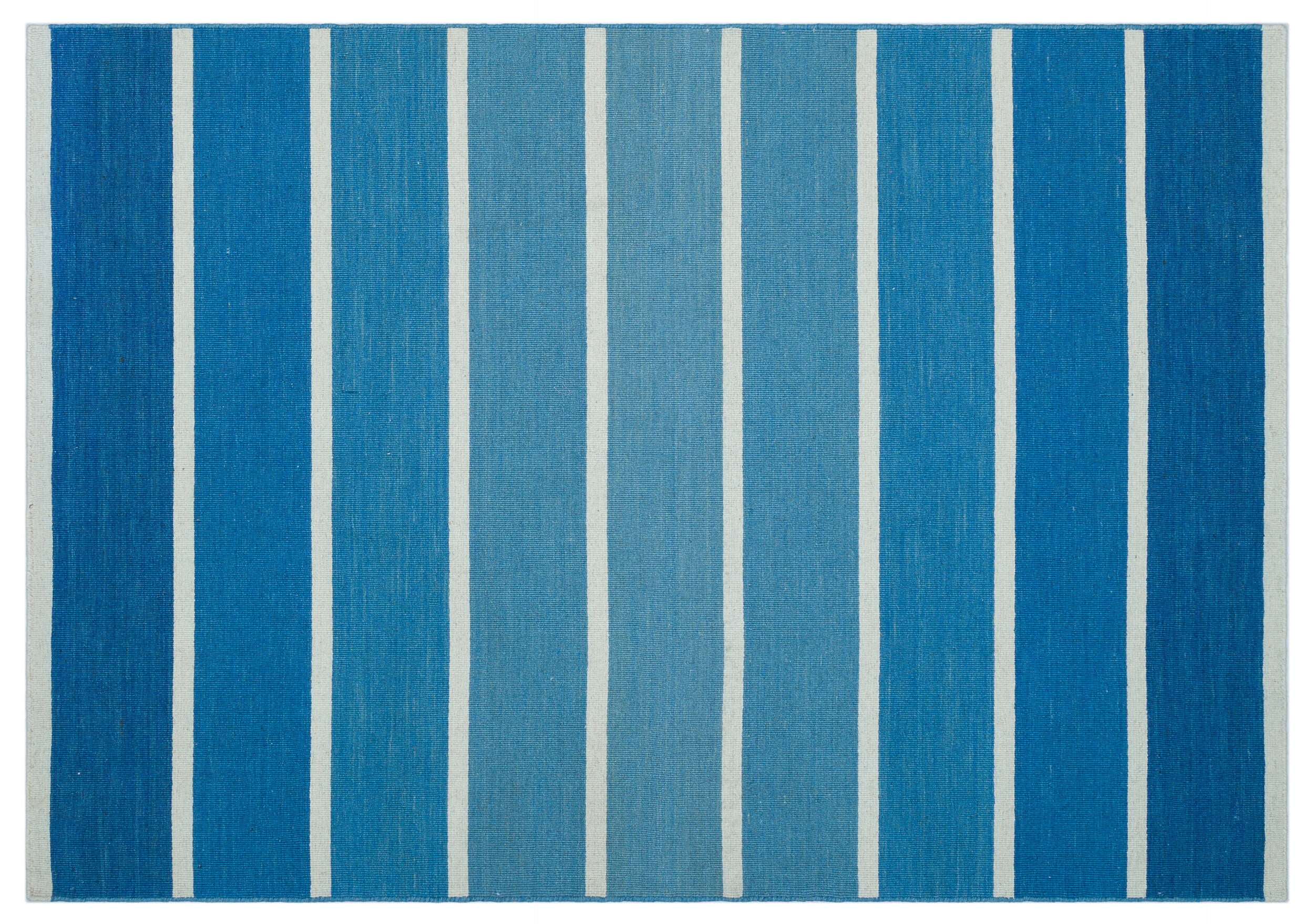 Striped Over Dyed Kilim Rug 4'0'' x 5'10'' ft 123 x 178 cm