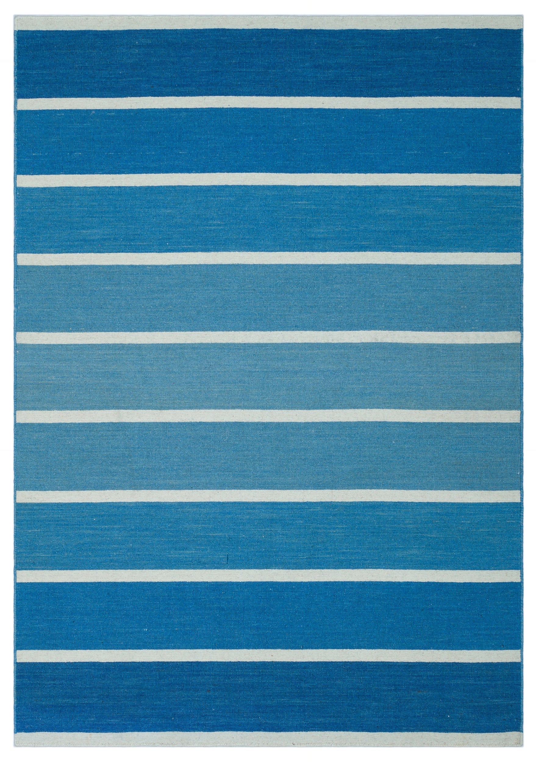 Striped Over Dyed Kilim Rug 4'0'' x 5'10'' ft 123 x 178 cm