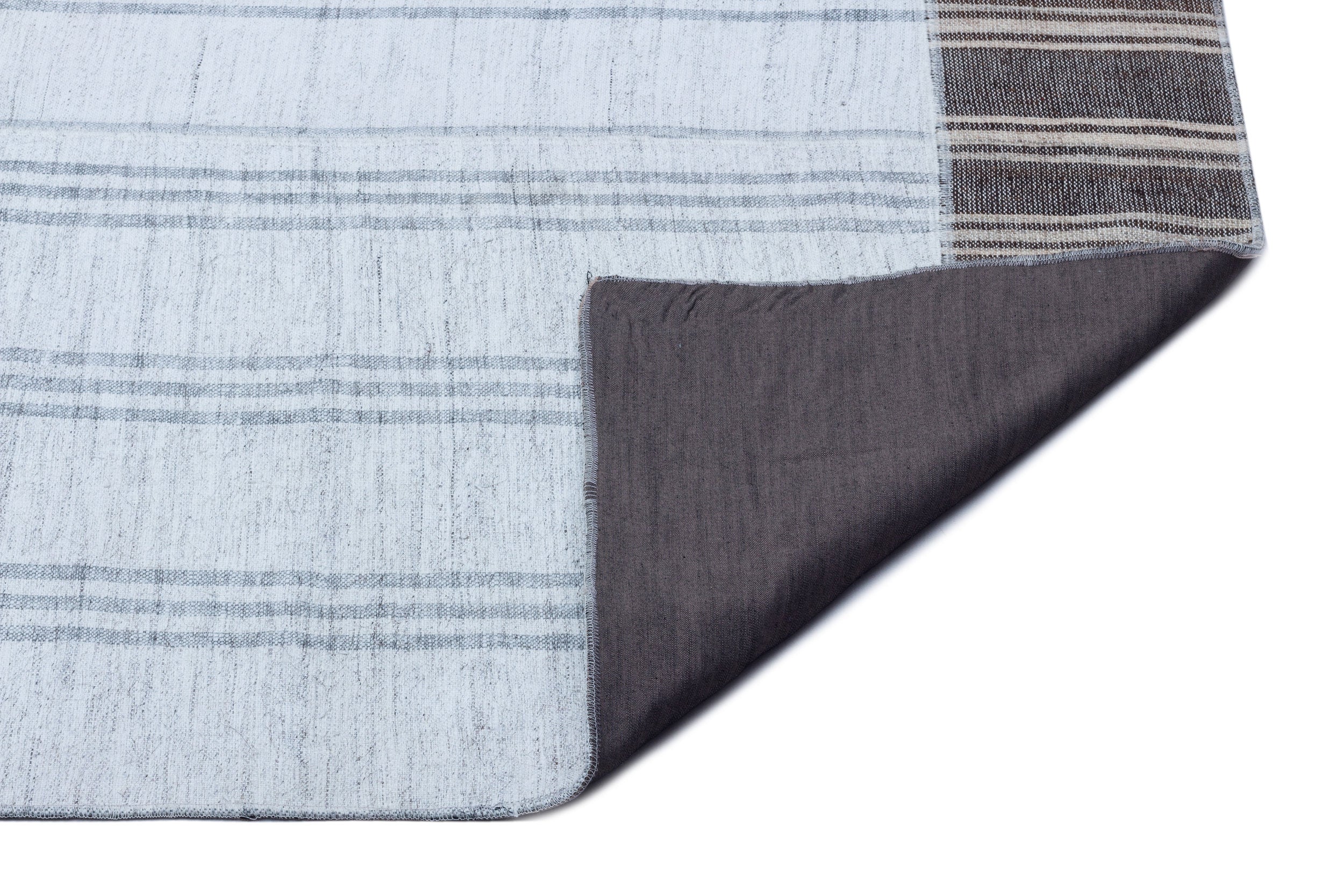 Mixed Over Dyed Kilim Patchwork Unique Rug 5'4'' x 7'7'' ft 163 x 230 cm
