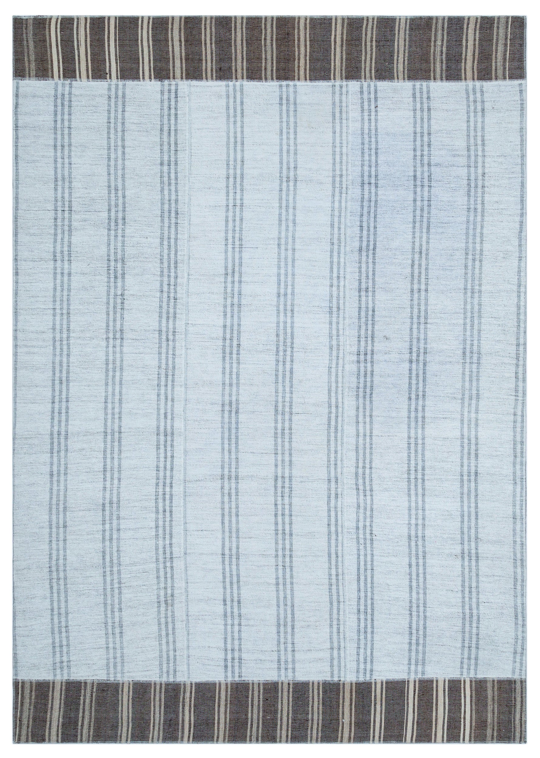 Mixed Over Dyed Kilim Patchwork Unique Rug 5'4'' x 7'7'' ft 163 x 230 cm