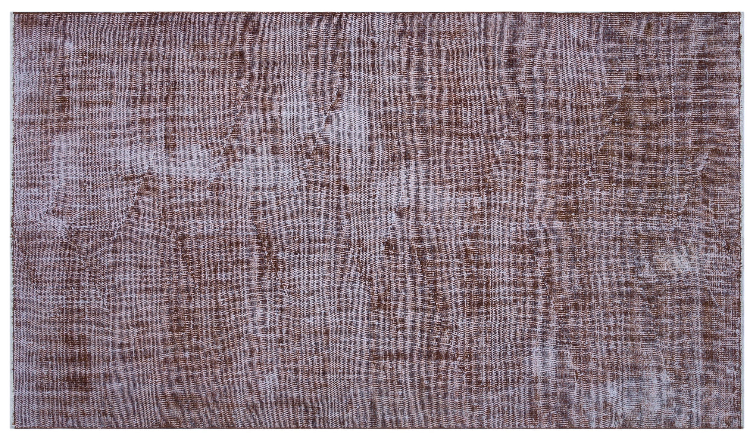 Brown Over Dyed Vintage Rug 5'1'' x 8'7'' ft 154 x 262 cm