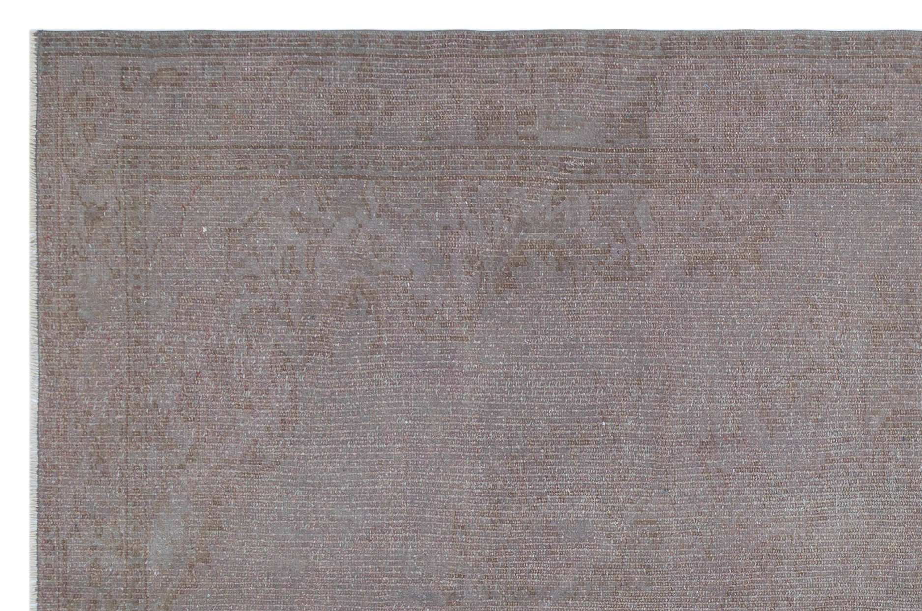 Gray Over Dyed Vintage Rug 5'7'' x 8'9'' ft 171 x 266 cm