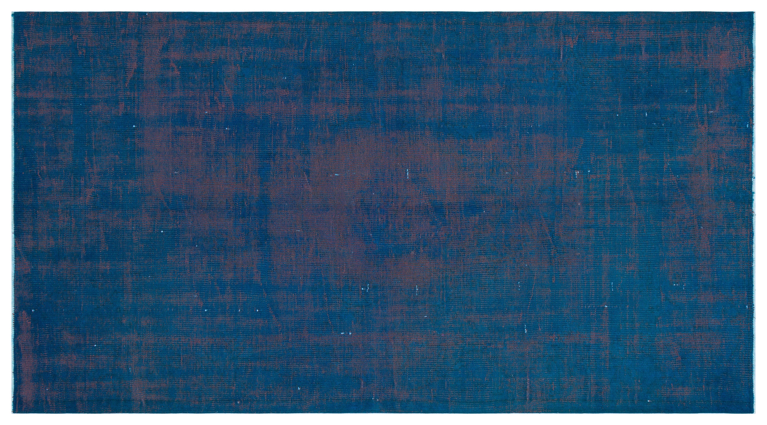 Blue Over Dyed Vintage Rug 4'8'' x 8'5'' ft 143 x 257 cm