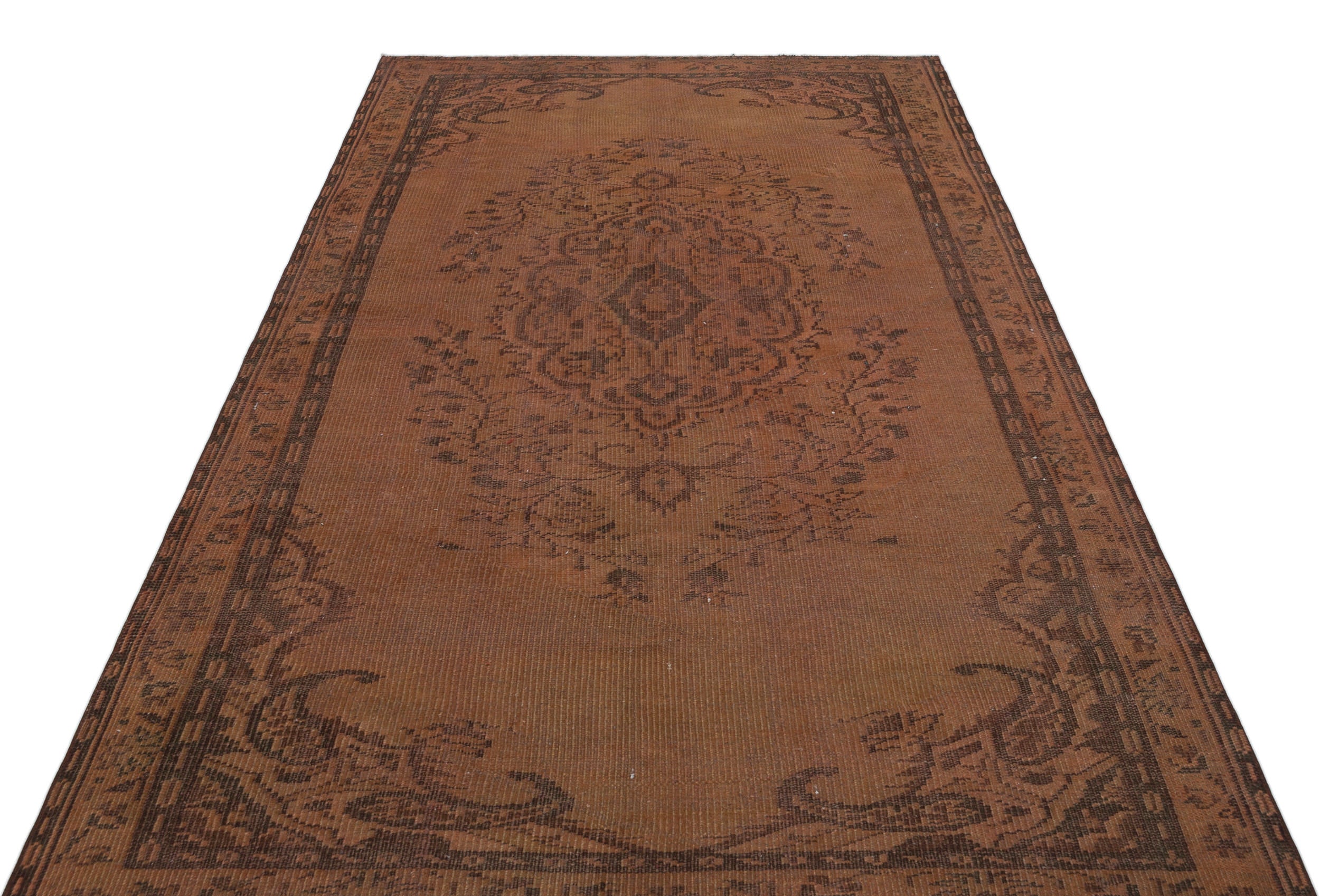 Naturel Over Dyed Vintage Rug 5'2'' x 8'7'' ft 158 x 262 cm