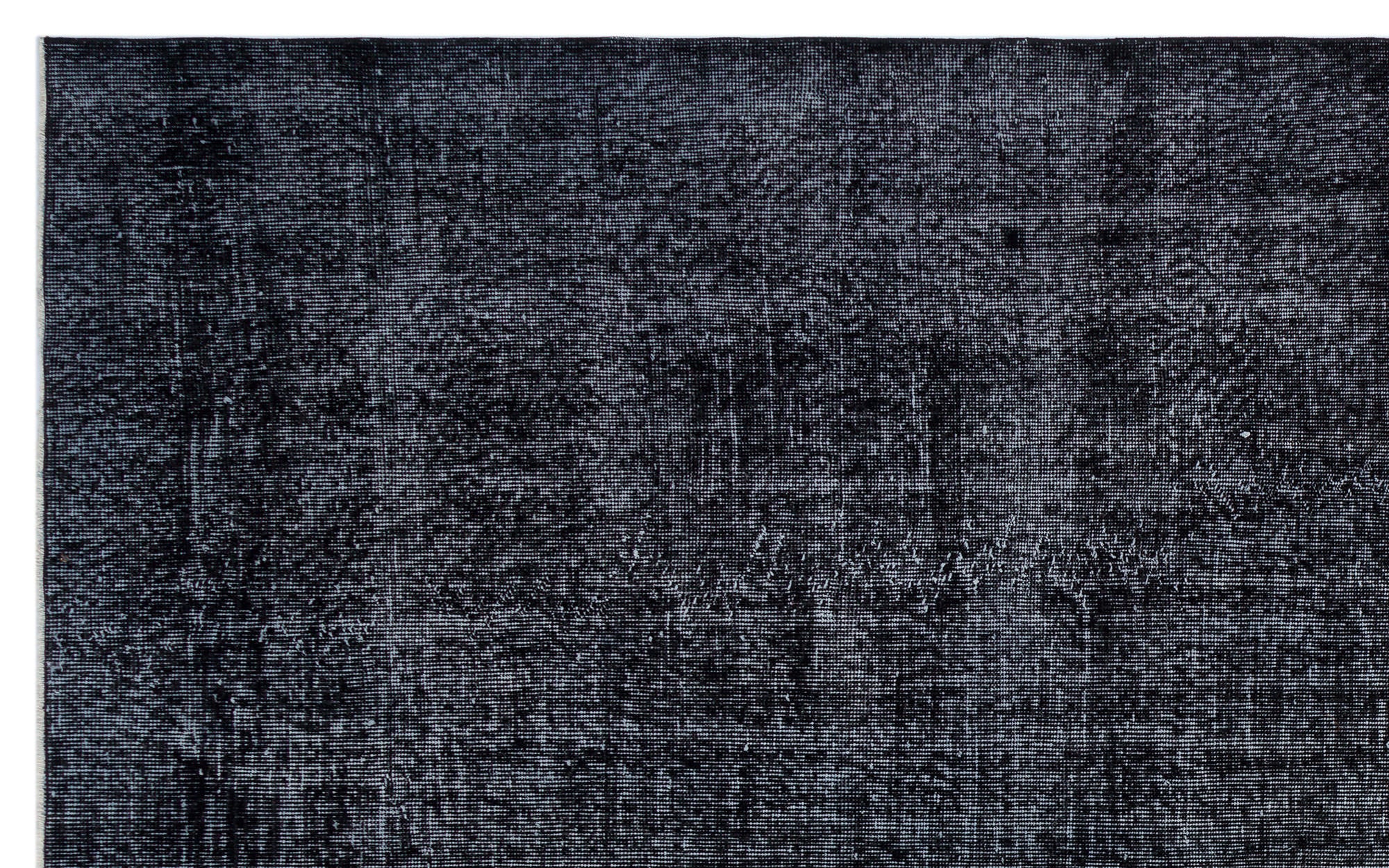 Black Over Dyed Vintage Rug 6'5'' x 10'6'' ft 195 x 319 cm