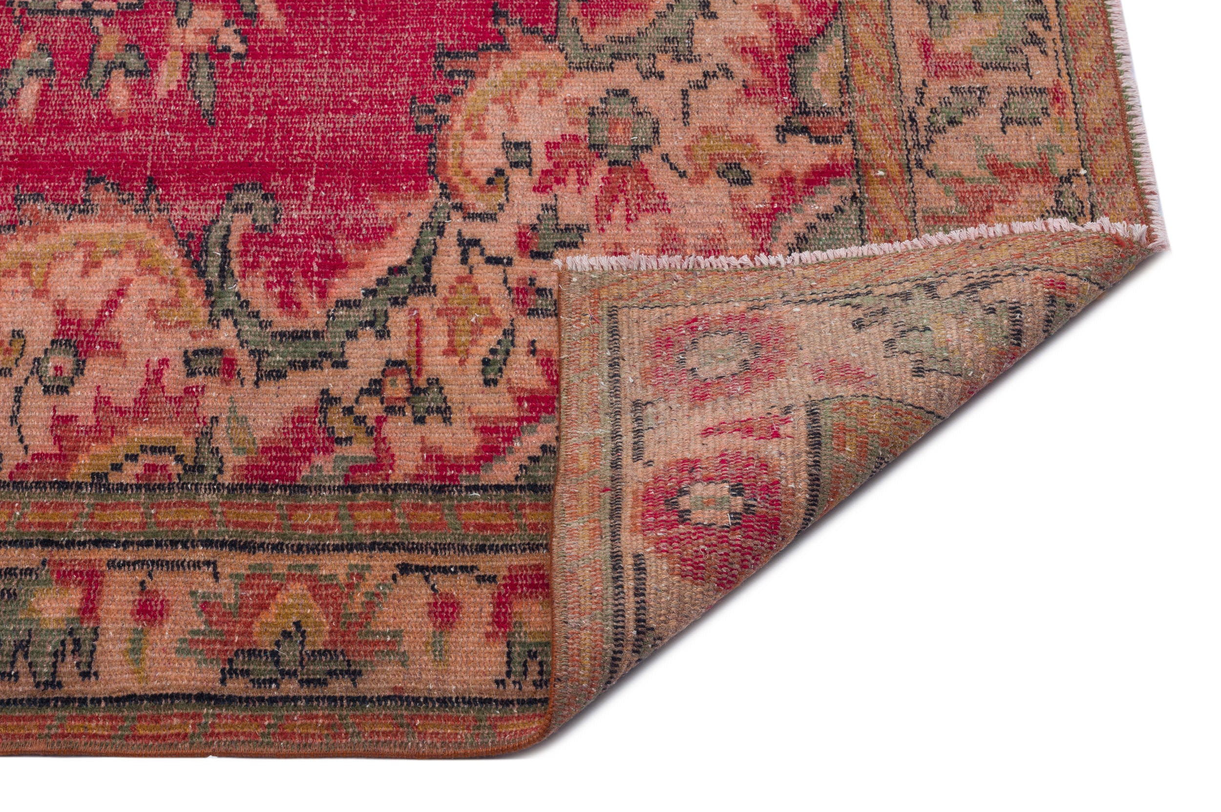 Naturel Over Dyed Vintage Rug 5'7'' x 8'11'' ft 171 x 271 cm