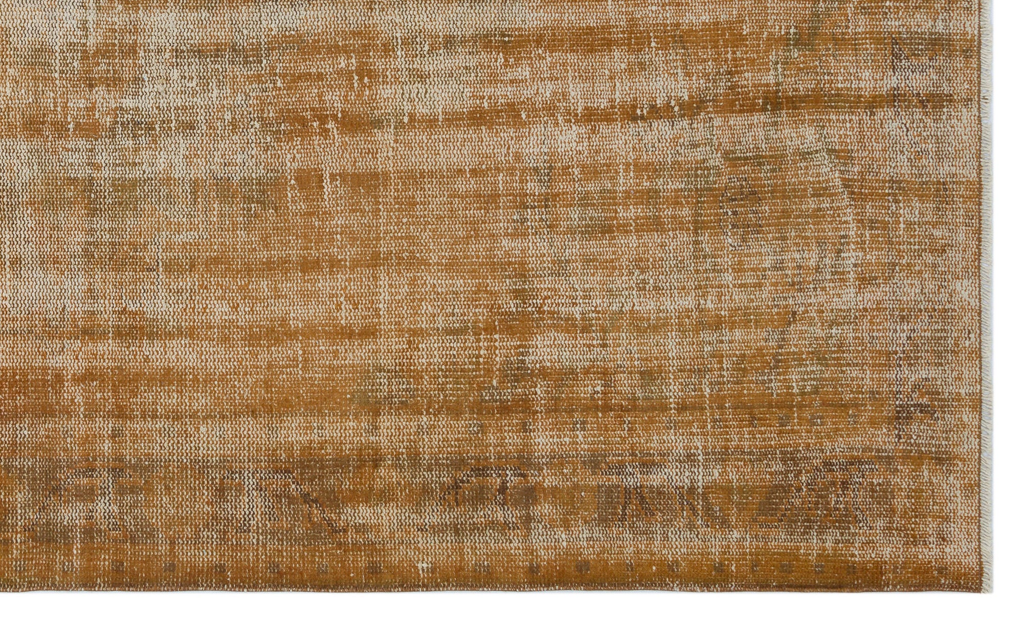 Brown Over Dyed Vintage Rug 5'1'' x 8'7'' ft 155 x 261 cm