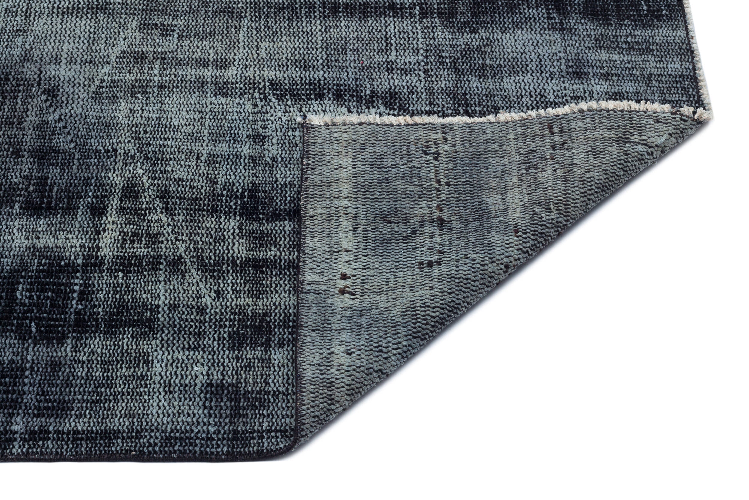 Gray Over Dyed Vintage Rug 6'7'' x 9'2'' ft 200 x 280 cm