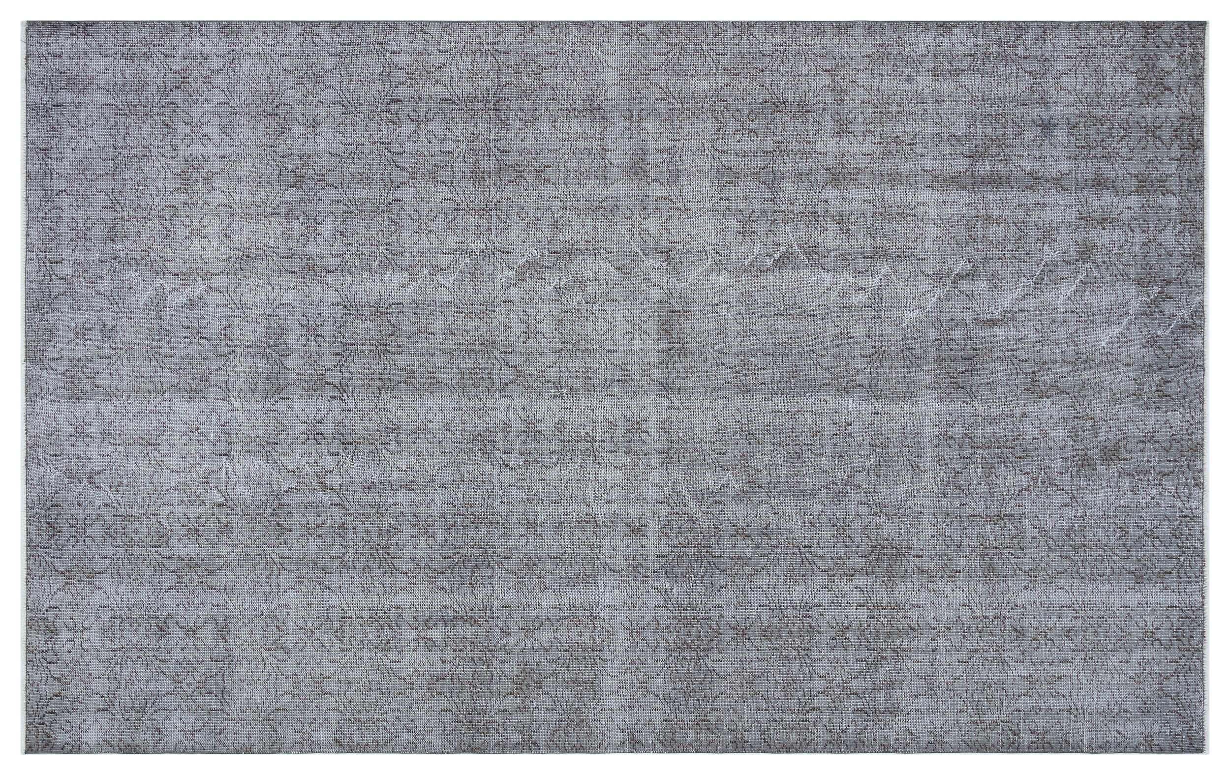 Gray Over Dyed Rug | Plain Rug | Turkish Rug | Hand Weaving Rug | Bedroom Rug | Wool Rug | Vintage Rug | Tumbled Rug | Naturel Rug | Boho Rug I 5'10'' x 9'4'' ft 177 x 285 cm