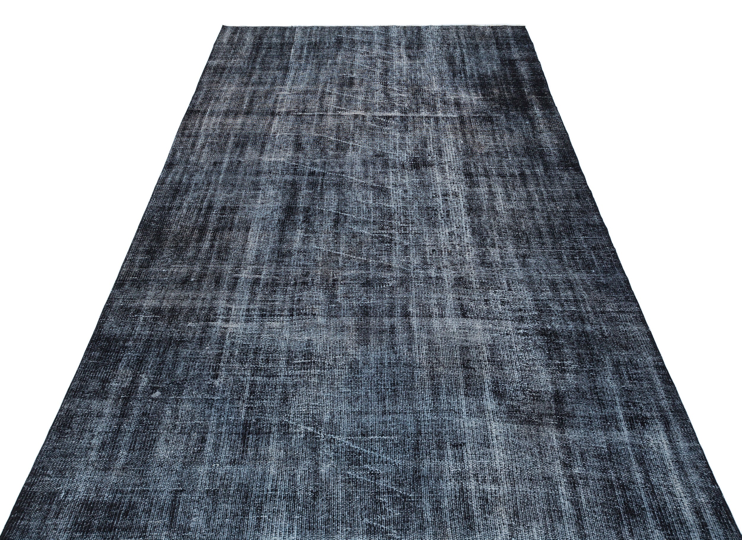 Gray Over Dyed Vintage Rug 5'1'' x 8'4'' ft 155 x 253 cm