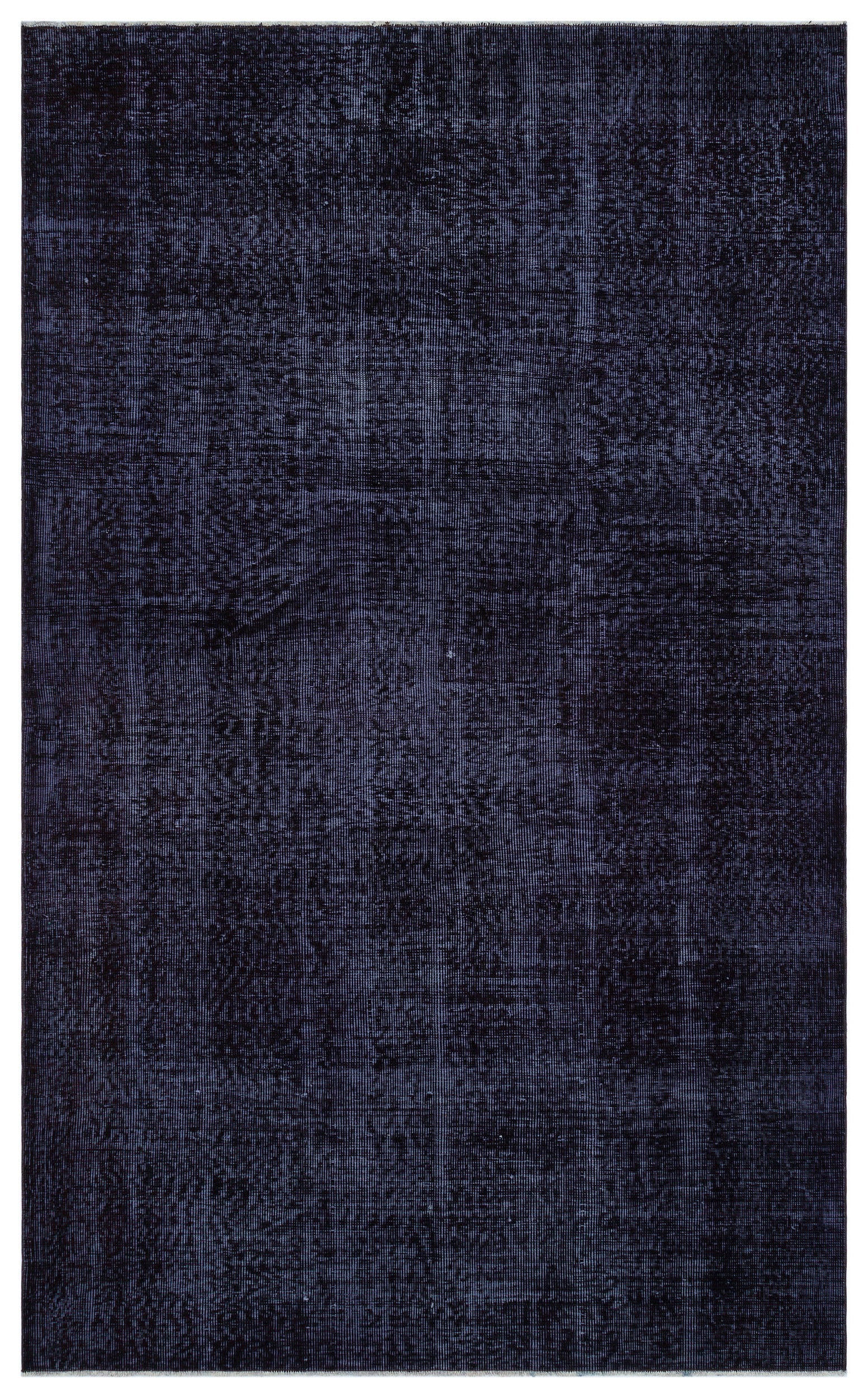Black Over Dyed Vintage Rug 5'7'' x 9'1'' ft 170 x 278 cm