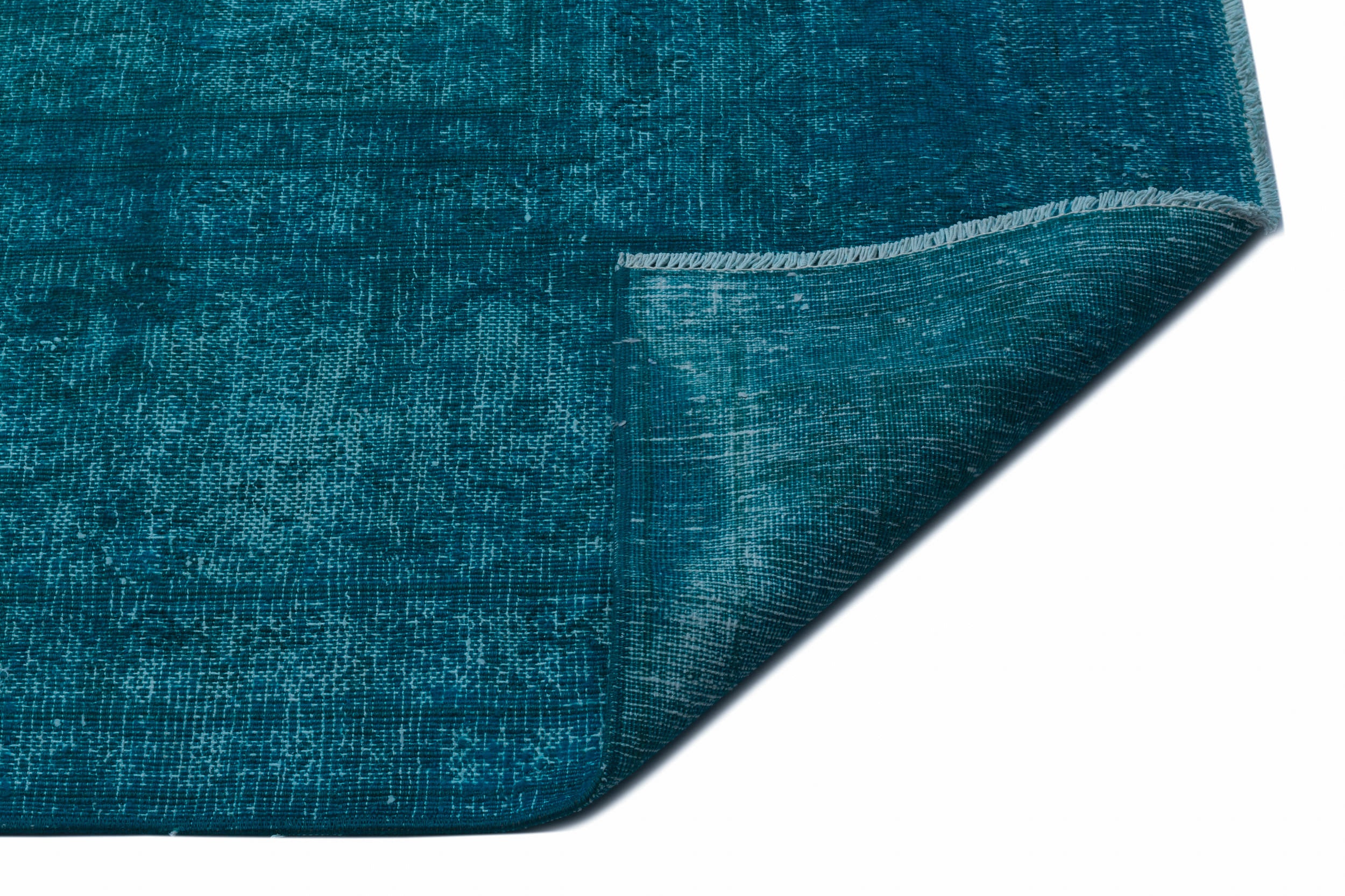 Turquoise Over Dyed Vintage XLarge Rug 9'10'' x 12'2'' ft 300 x 372 cm