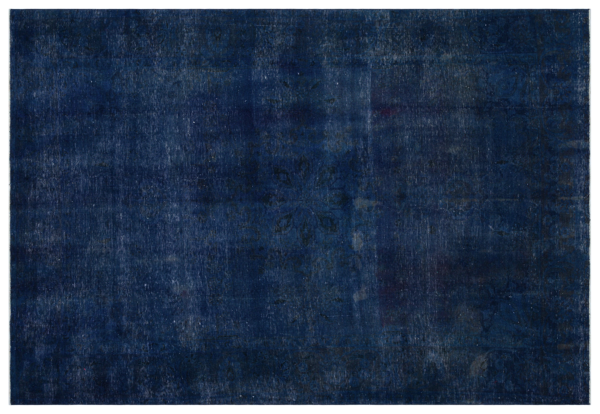 Turquoise Over Dyed Vintage XLarge Rug 6'9'' x 10'1'' ft 205 x 308 cm