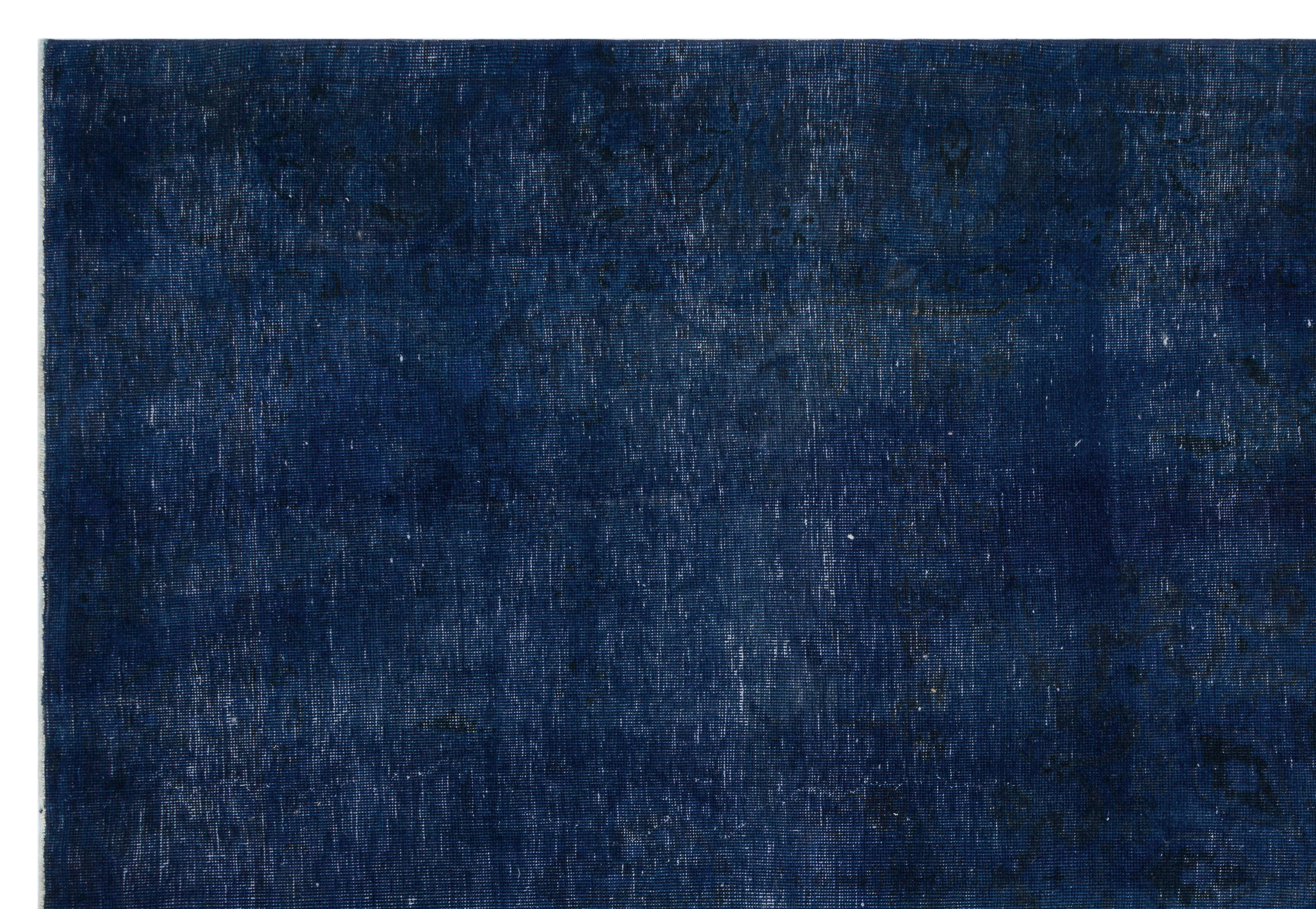 Turquoise Over Dyed Vintage XLarge Rug 6'9'' x 10'1'' ft 205 x 308 cm