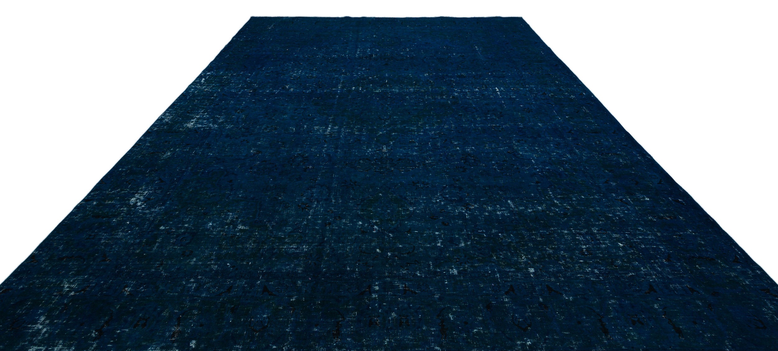 Turquoise Over Dyed Vintage XLarge Rug 9'7'' x 12'7'' ft 293 x 383 cm