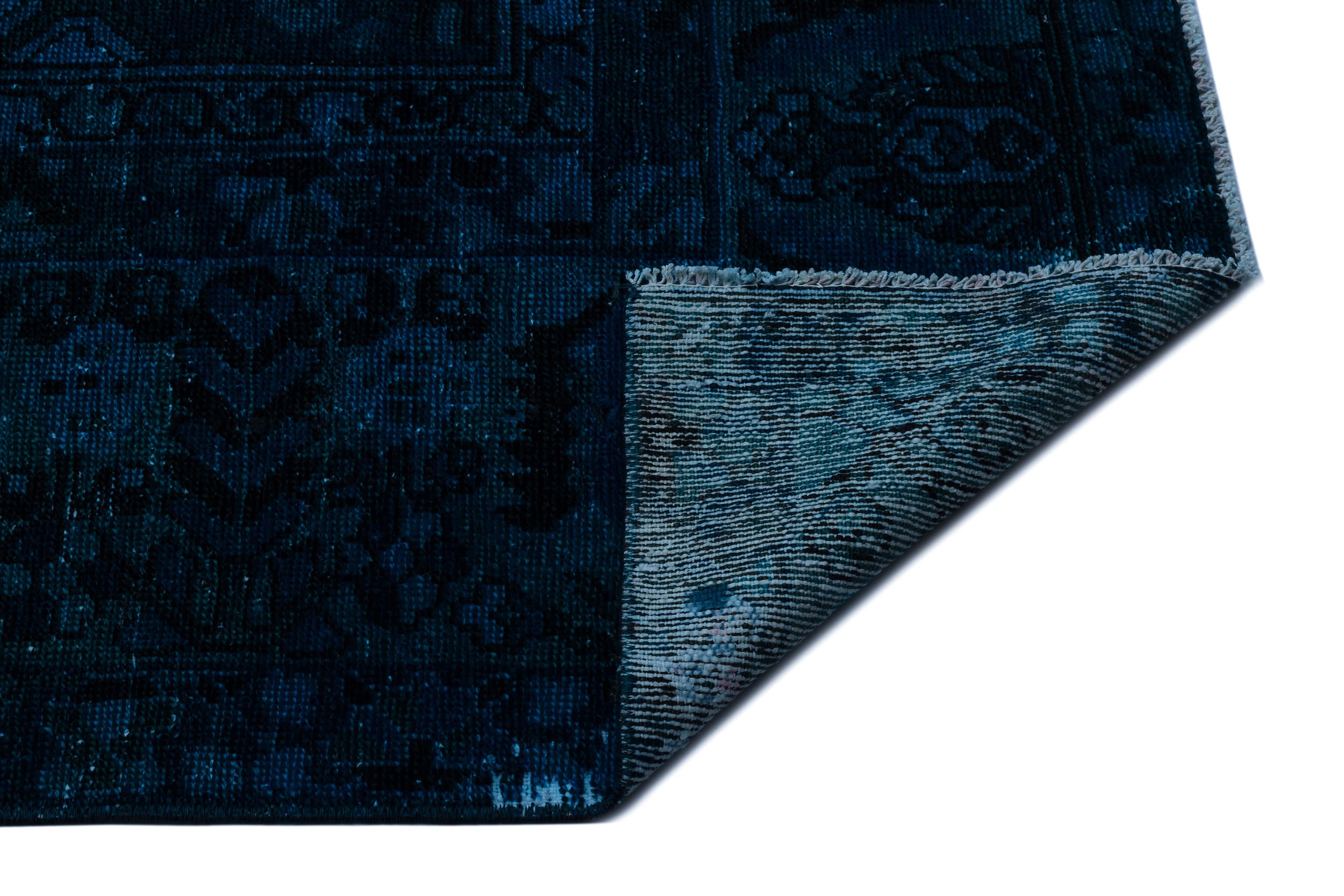 Turquoise Over Dyed Vintage XLarge Rug 9'4'' x 12'0'' ft 285 x 367 cm