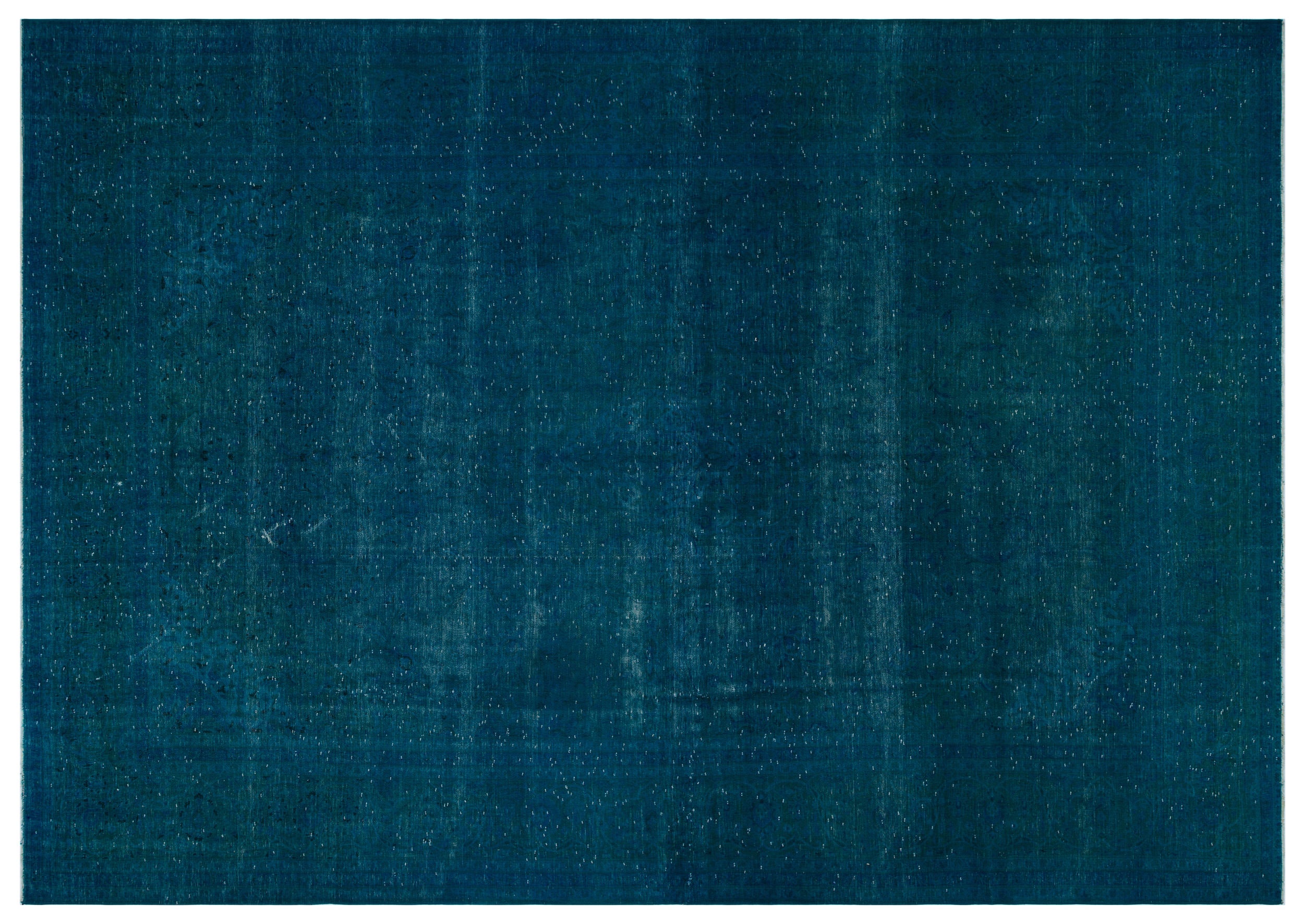 Turquoise Over Dyed Vintage XLarge Rug 9'10'' x 14'0'' ft 300 x 427 cm