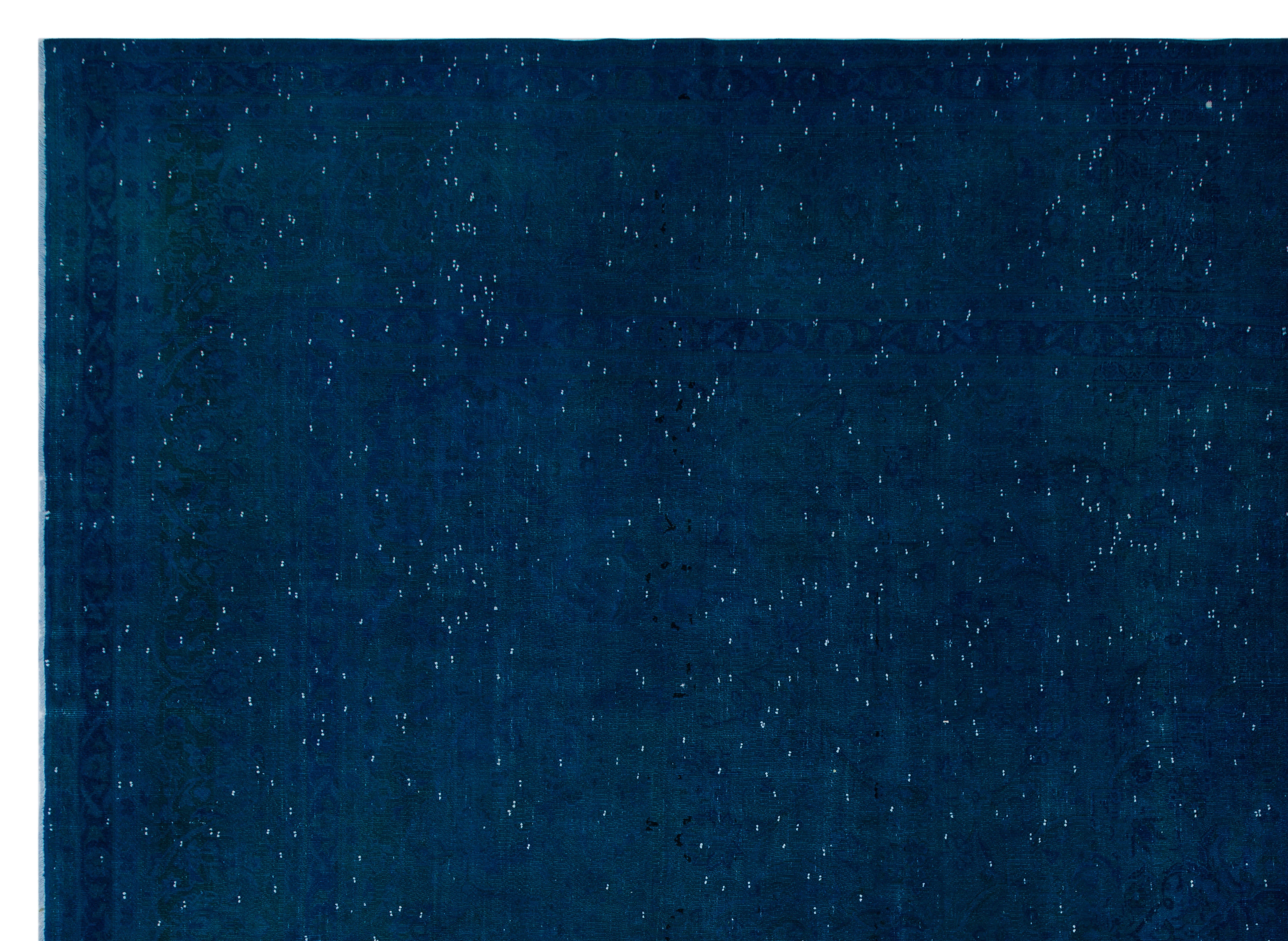 Turquoise Over Dyed Vintage XLarge Rug 9'3'' x 13'1'' ft 283 x 399 cm